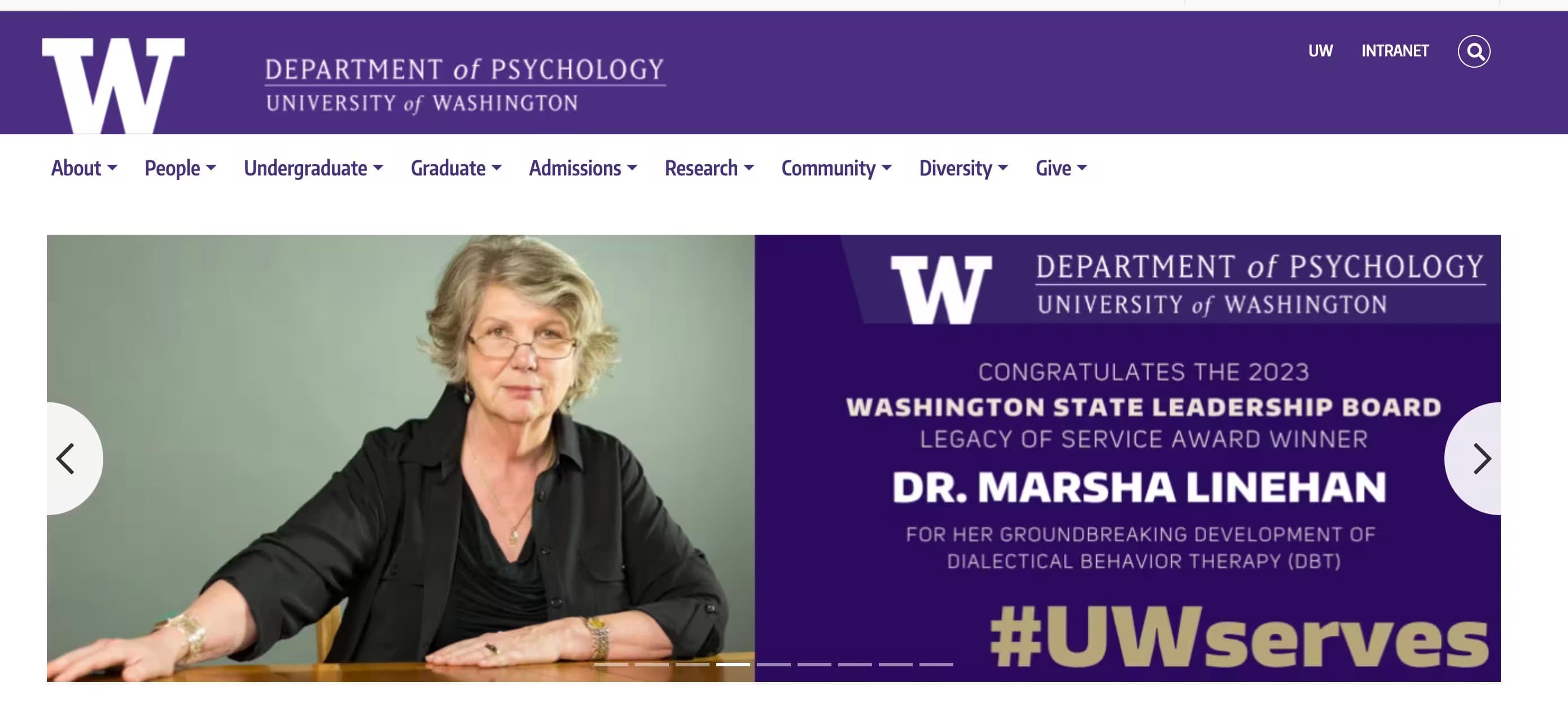 University of Washington Department of Psychology