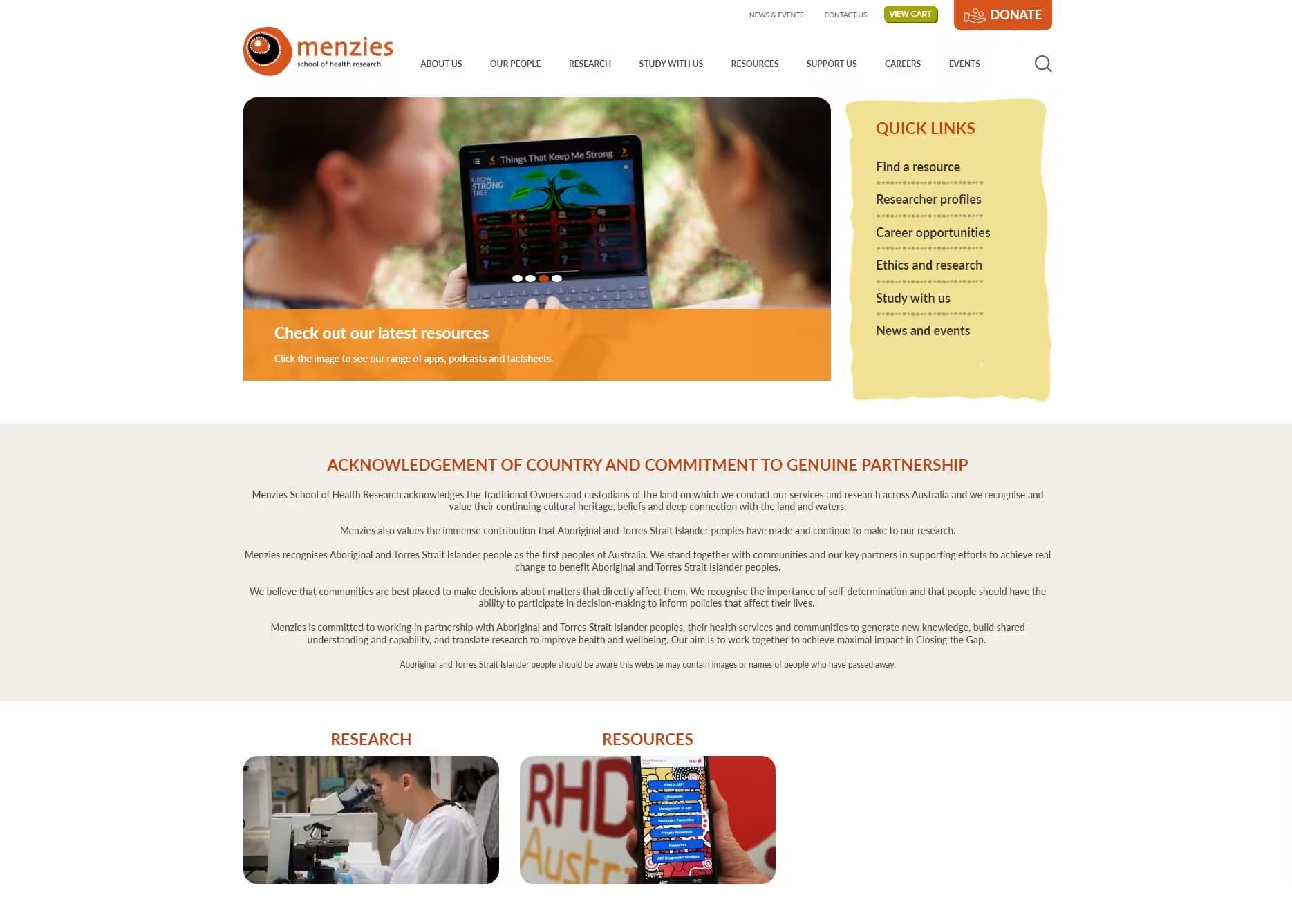 Menzies - School of Health Research