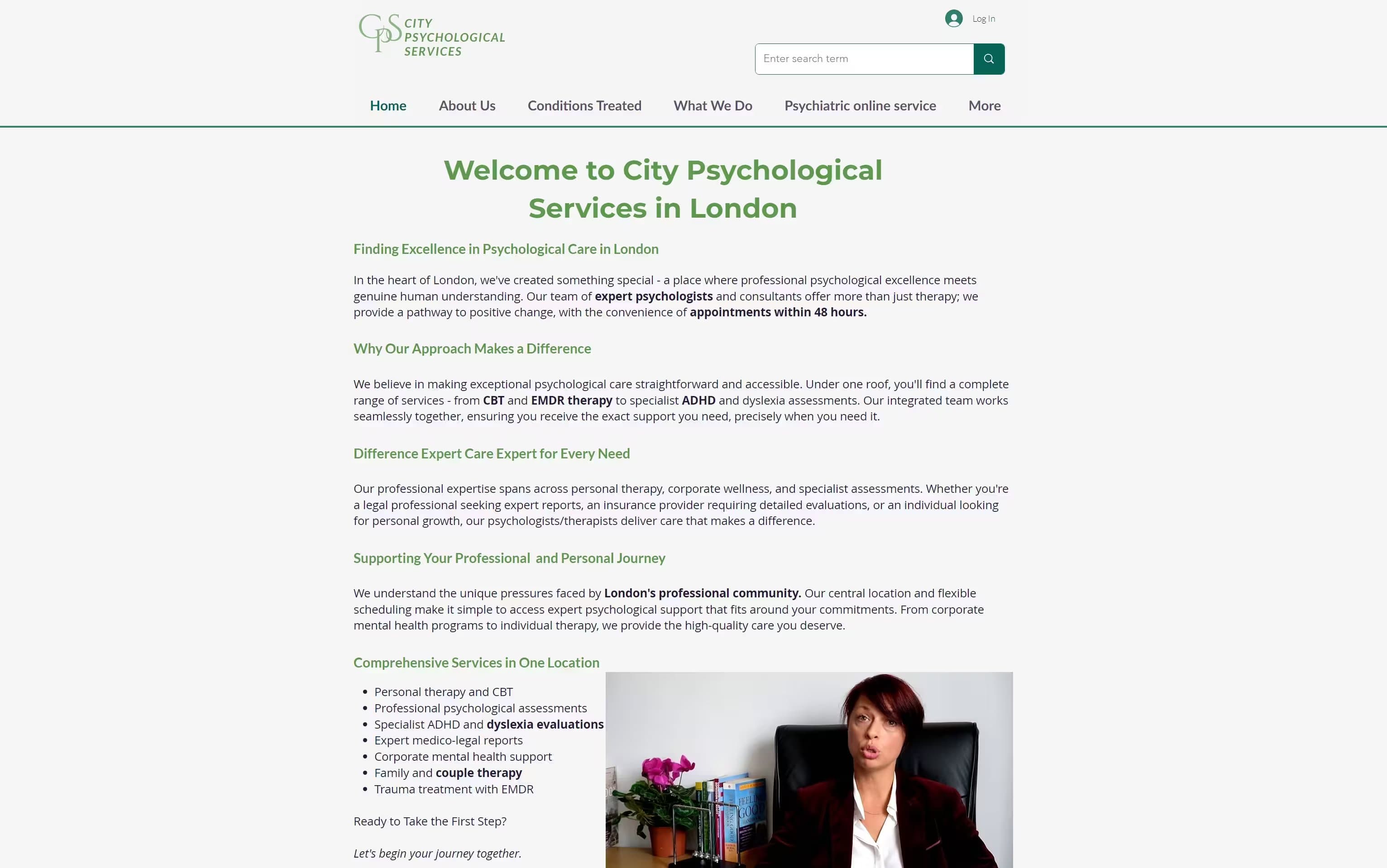 City Psychological Services - Premier Psychological Care in London