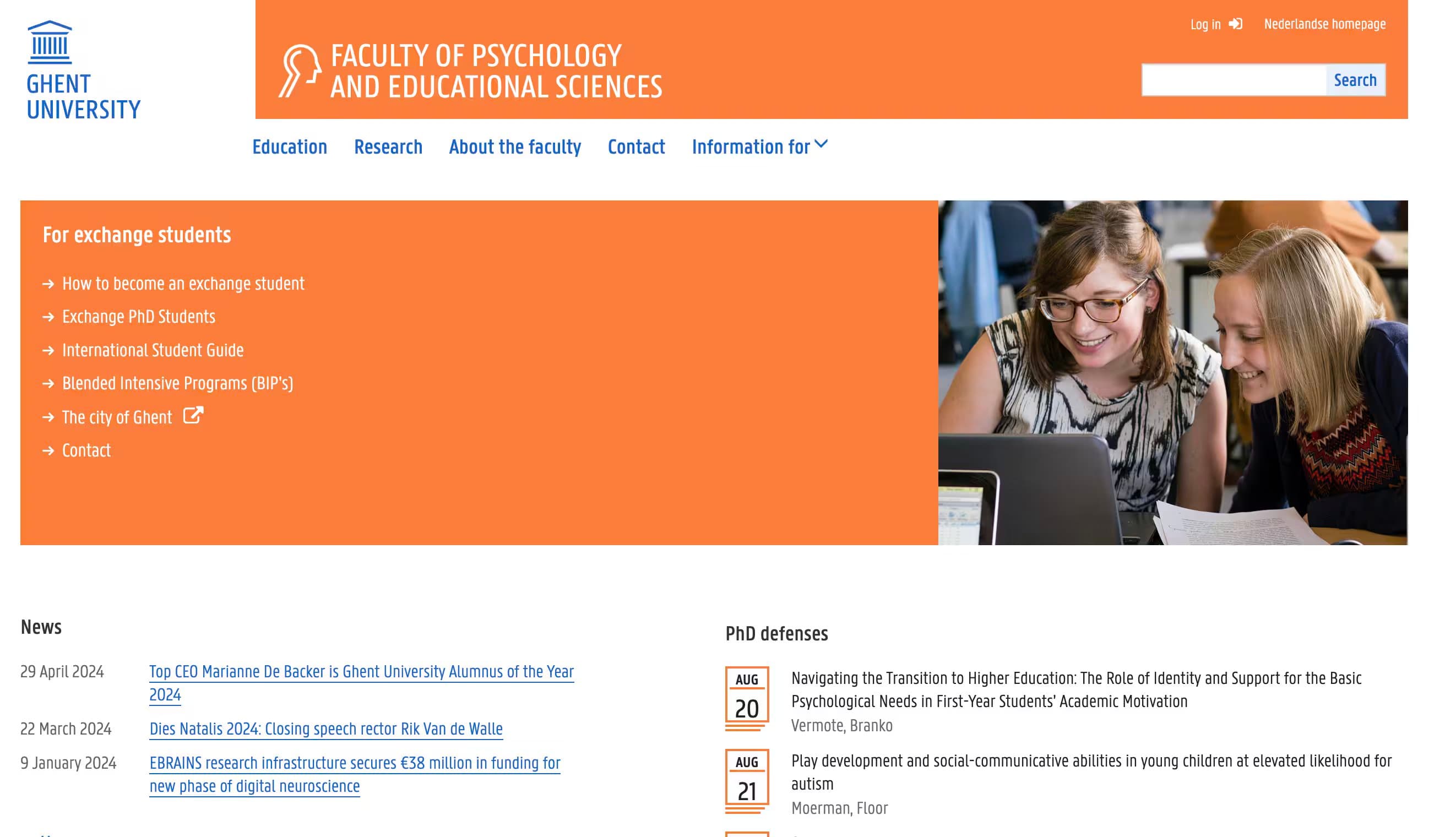 Ghent University Department of Psychology