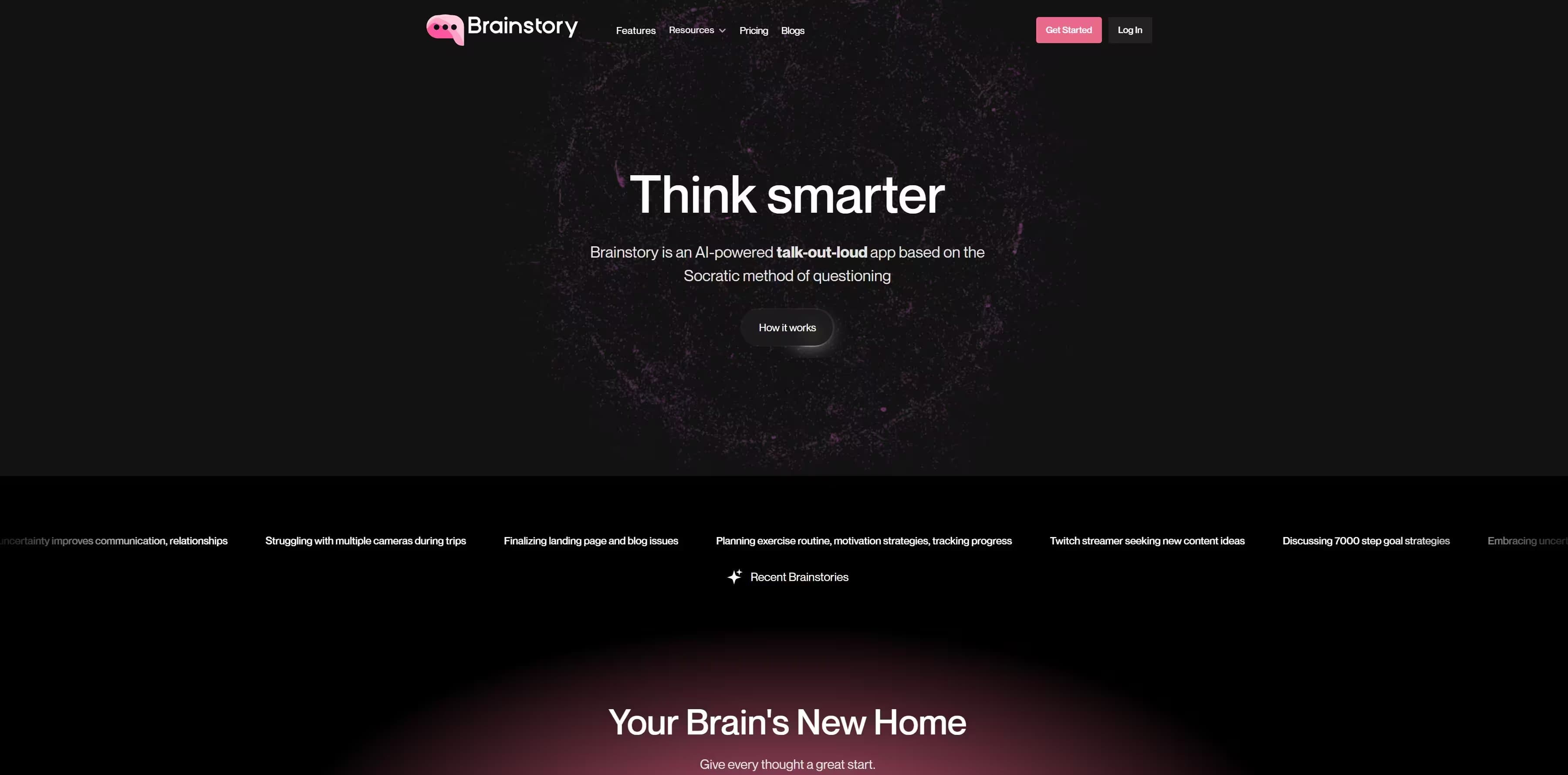 Brainstory | AI powered think-out-loud tool