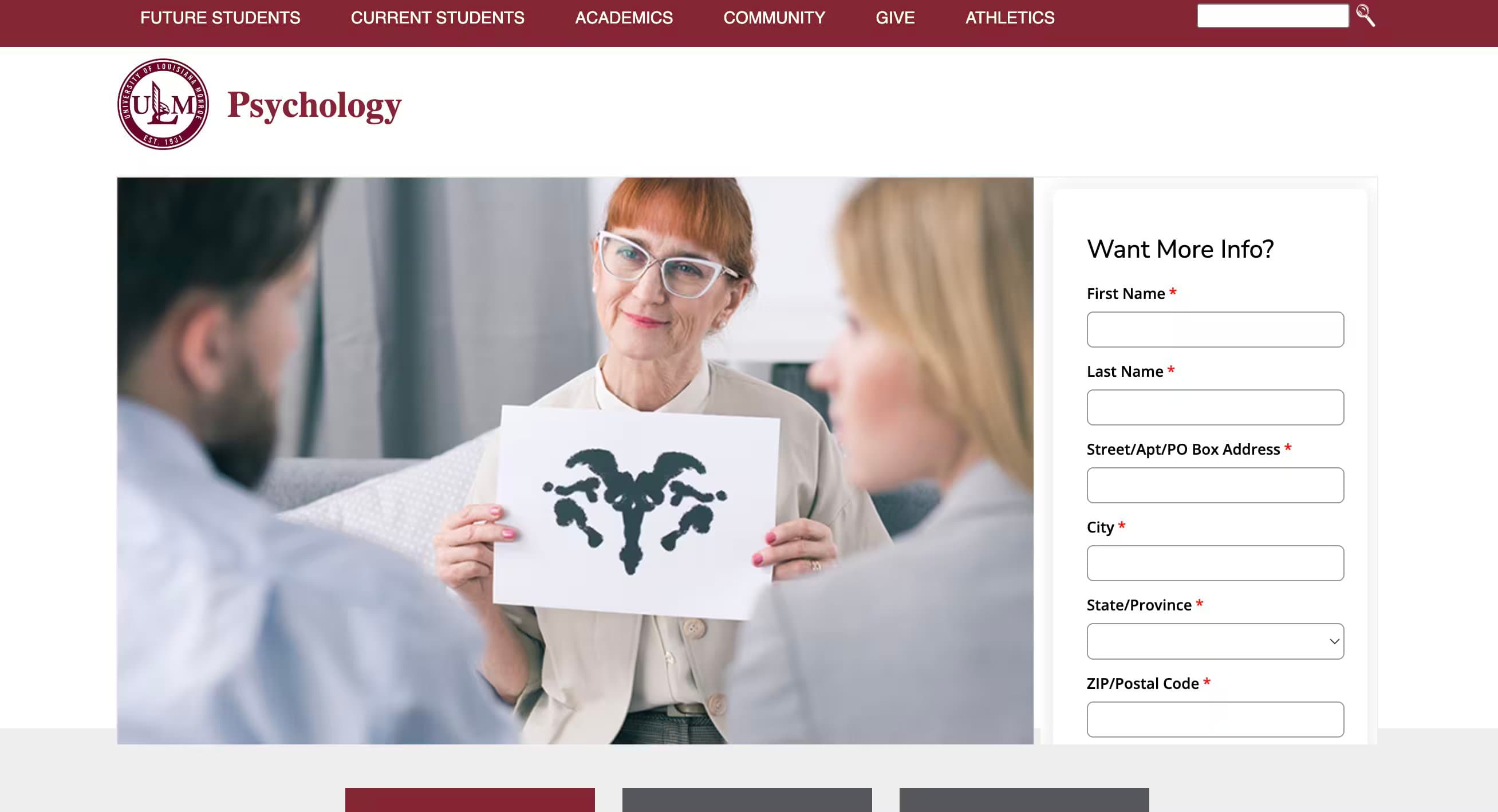 ULM Department of Psychology - ULM University of Louisiana at Monroe