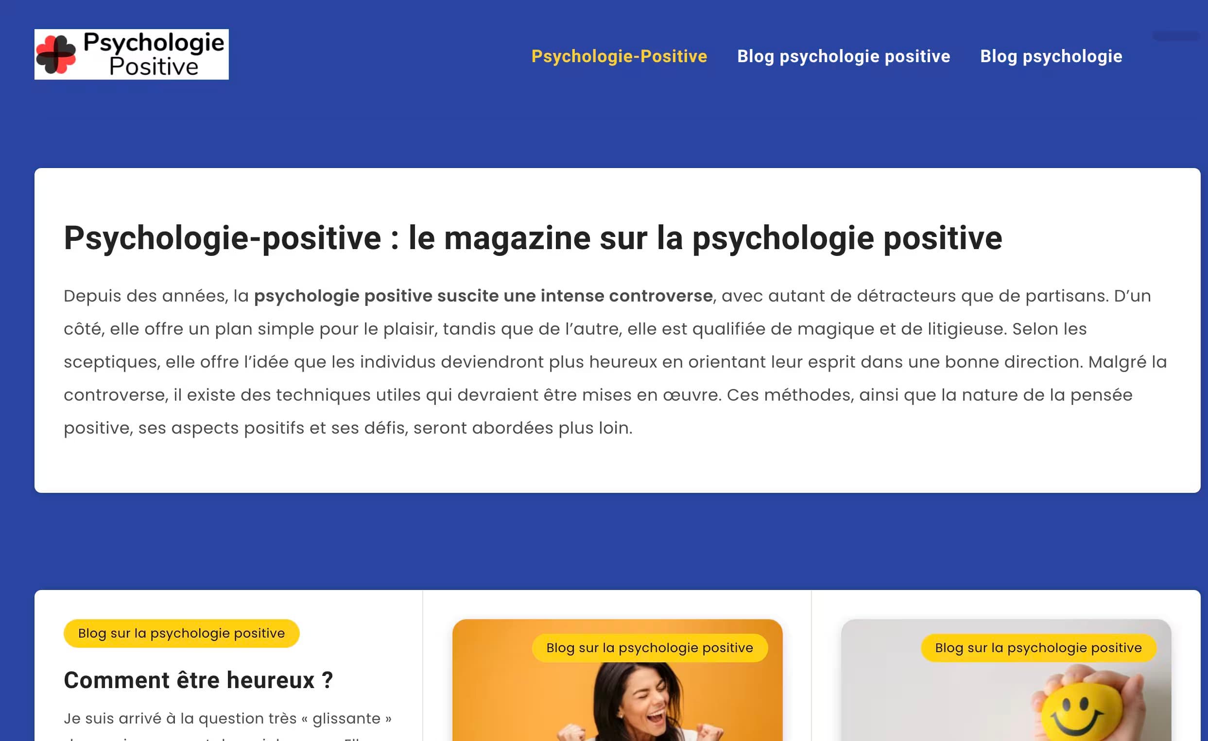Psychologie Positive