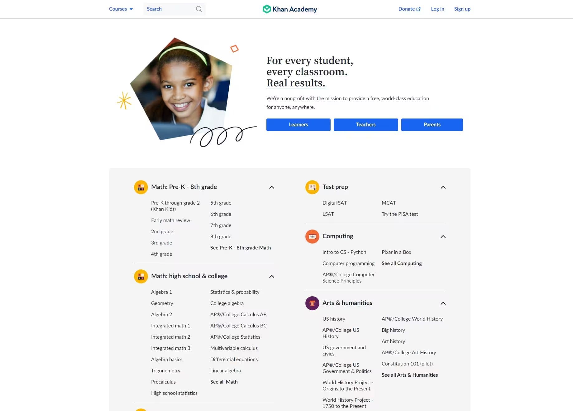 Khan Academy | Free Online Courses, Lessons & Practice