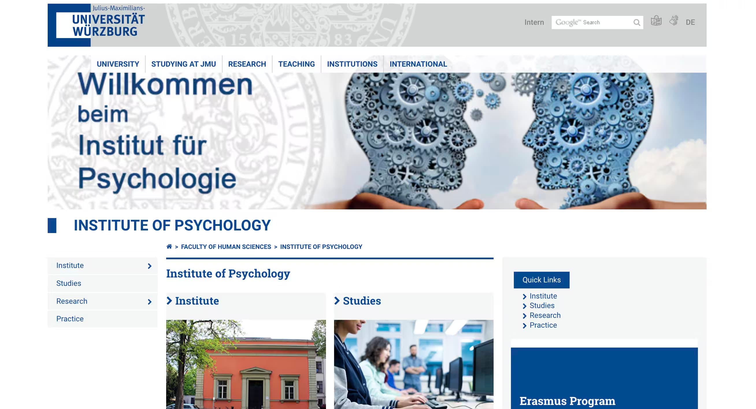 Institute of Psychology - University of Würzburg
