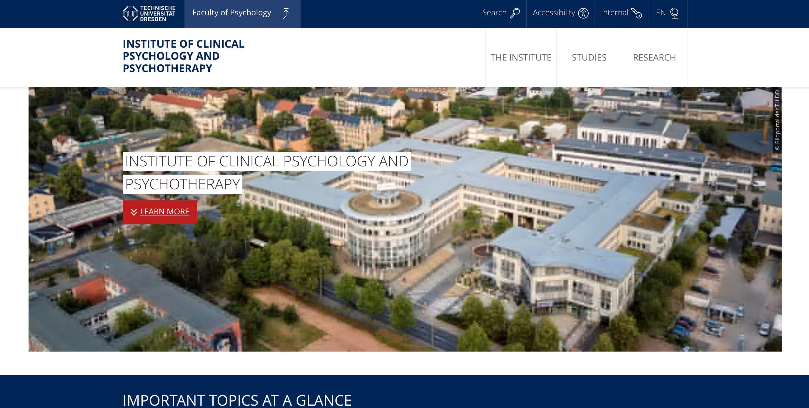 TU Dresden Institute of Clinical Psychology and Psychotherapy