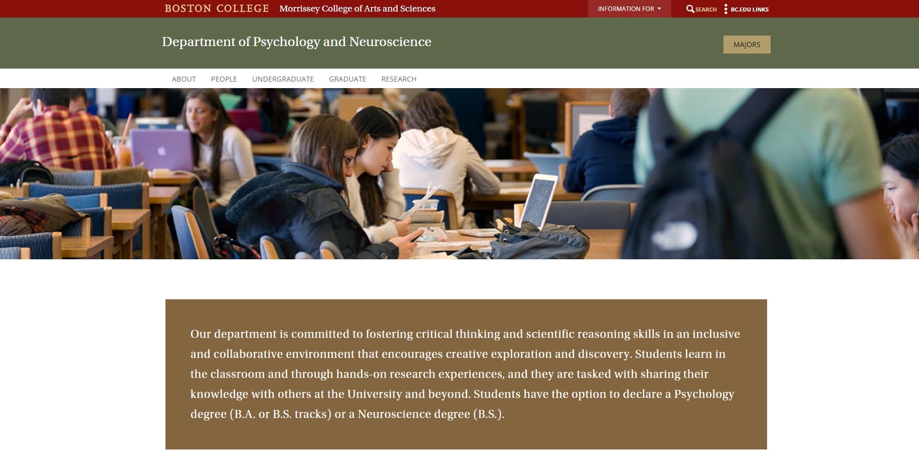 Boston College Department of Psychology