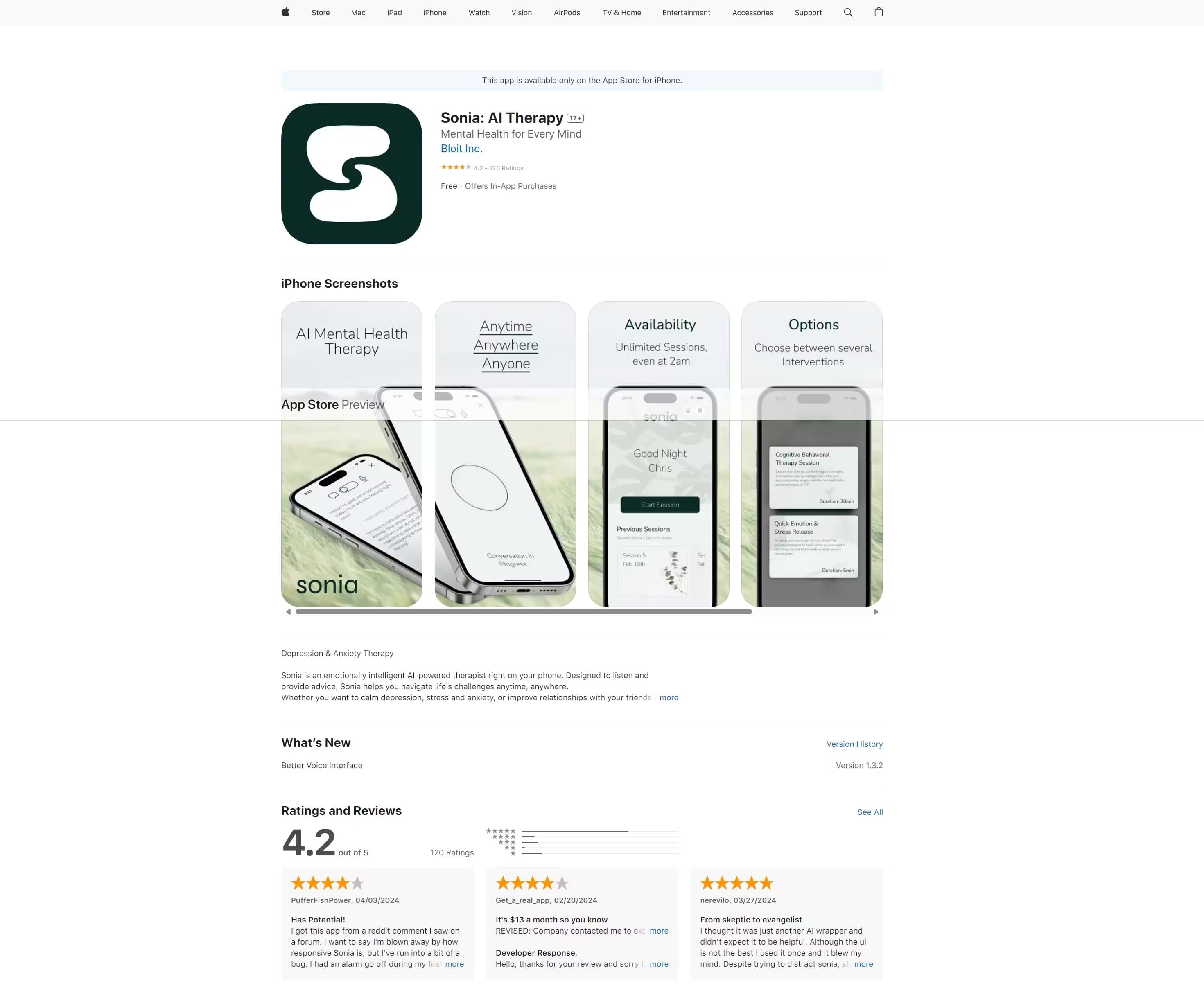 Sonia: AI Therapy- Your Companion for Fertility and Maternity Support