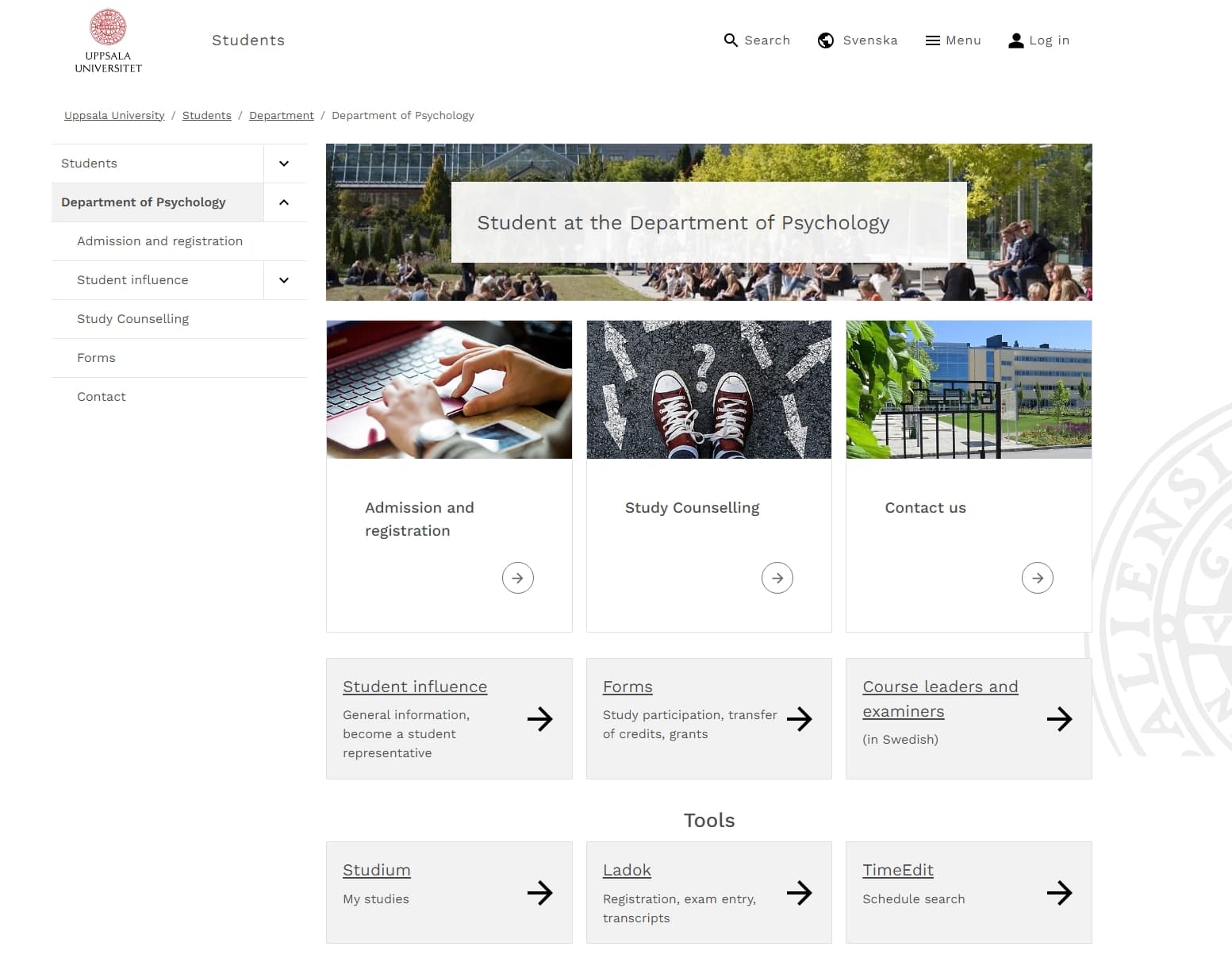 Department of Psychology - Uppsala University