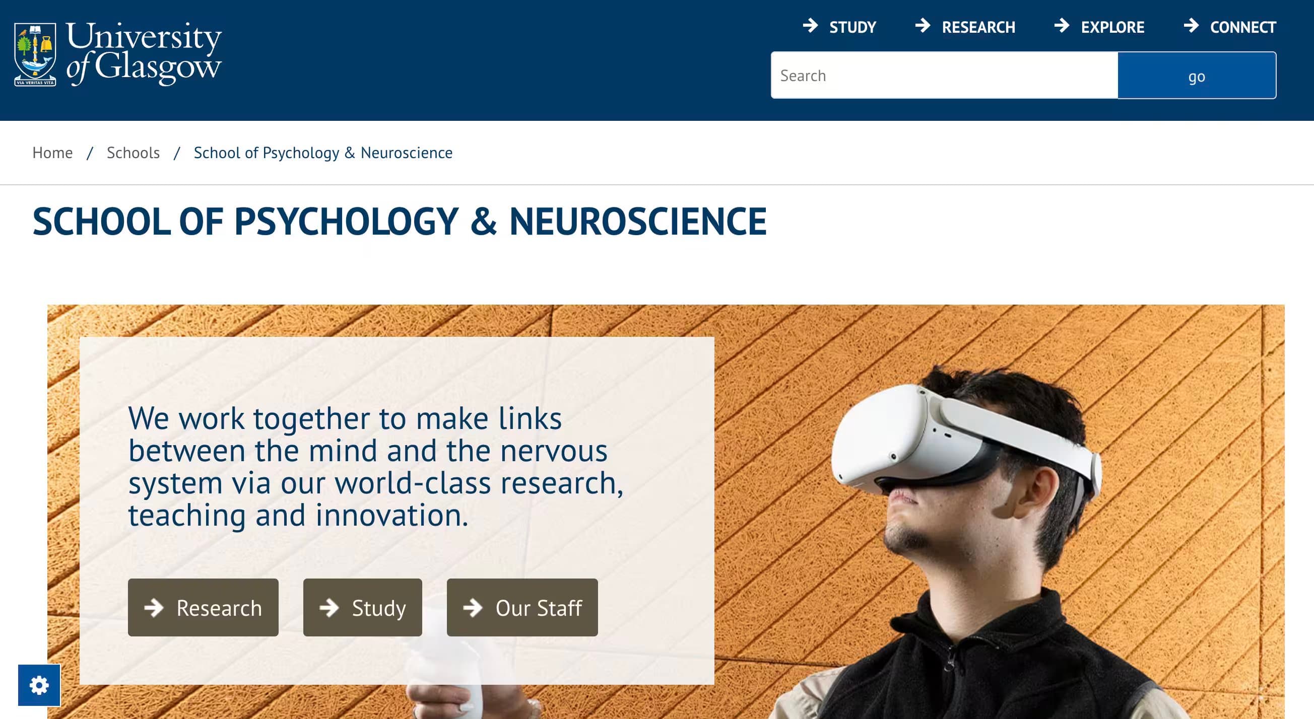 University of Glasgow School of Psychology and Neuroscience