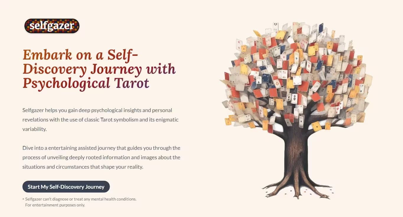 Selfgazer - Psychological Tarot Readings and Self-Exploration