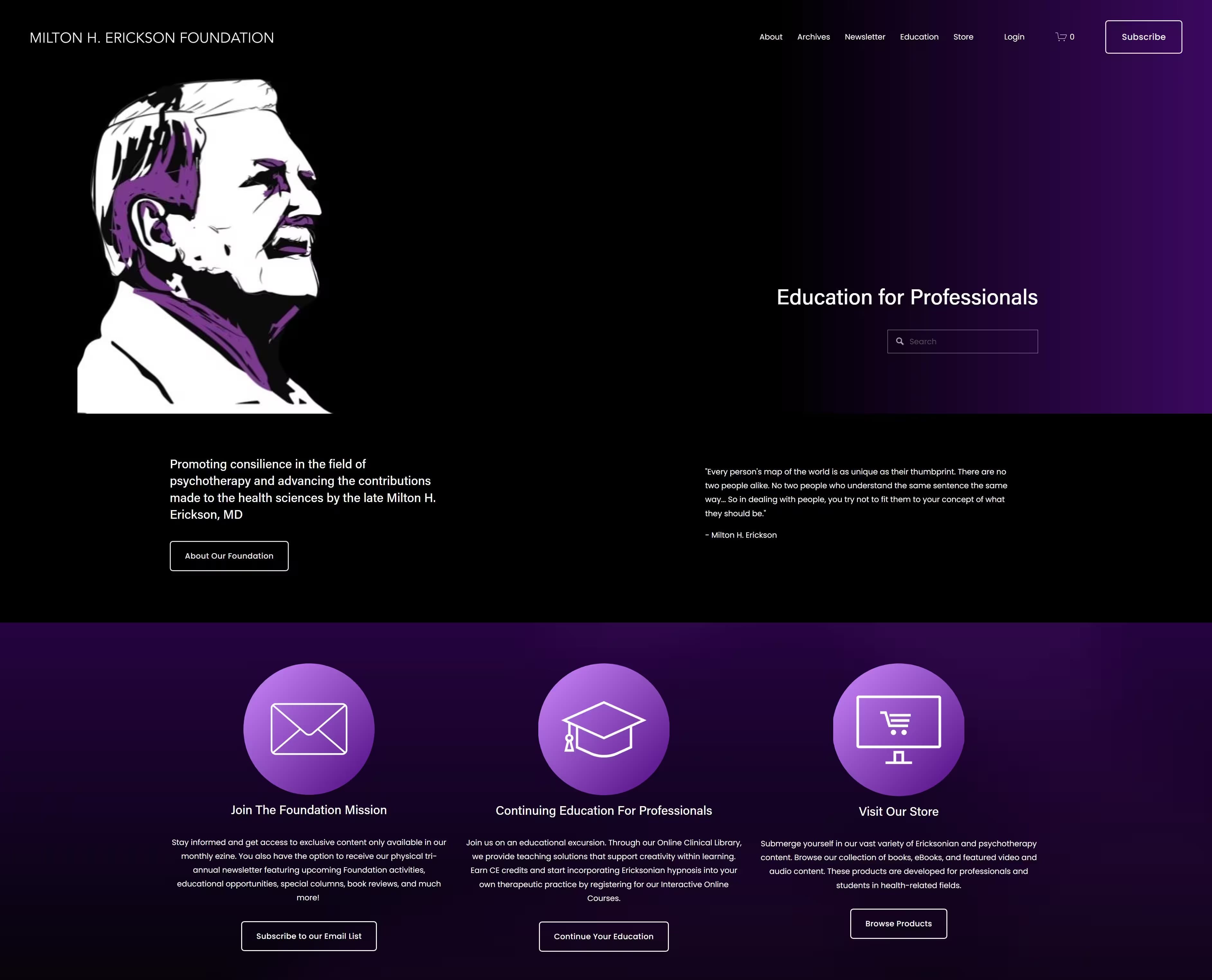 Erickson Foundation - Advancing Psychological Development and Wellness