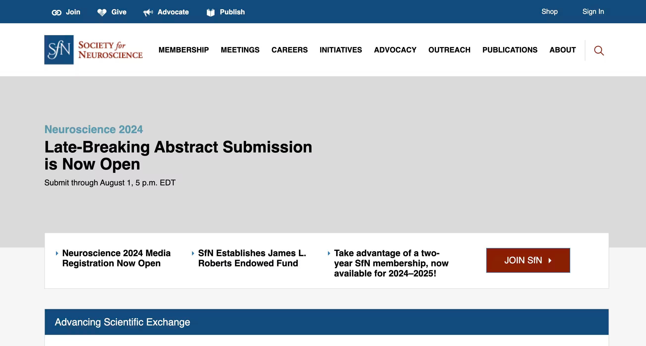 Society for Neuroscience