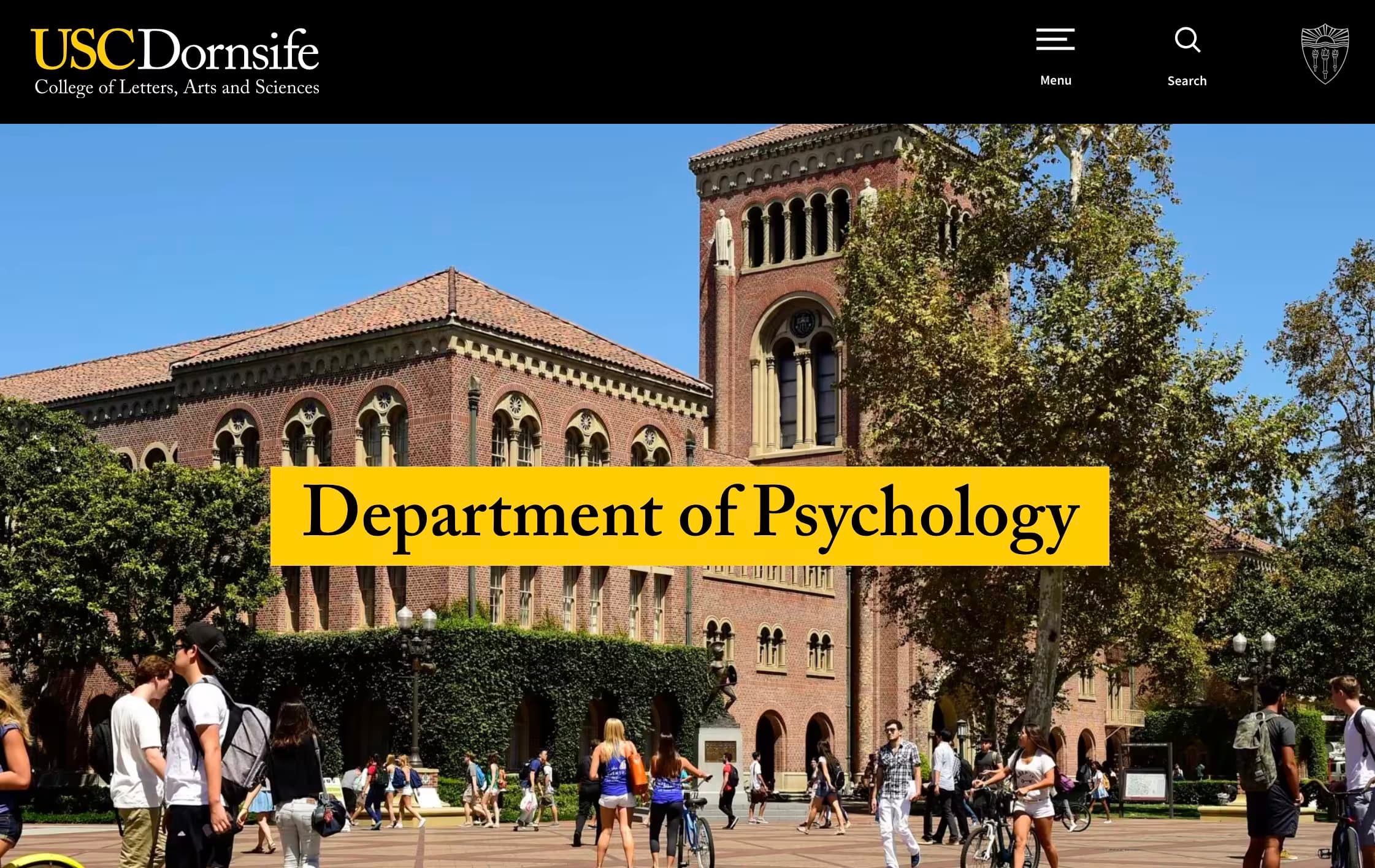USCDornsife Department of Psychology