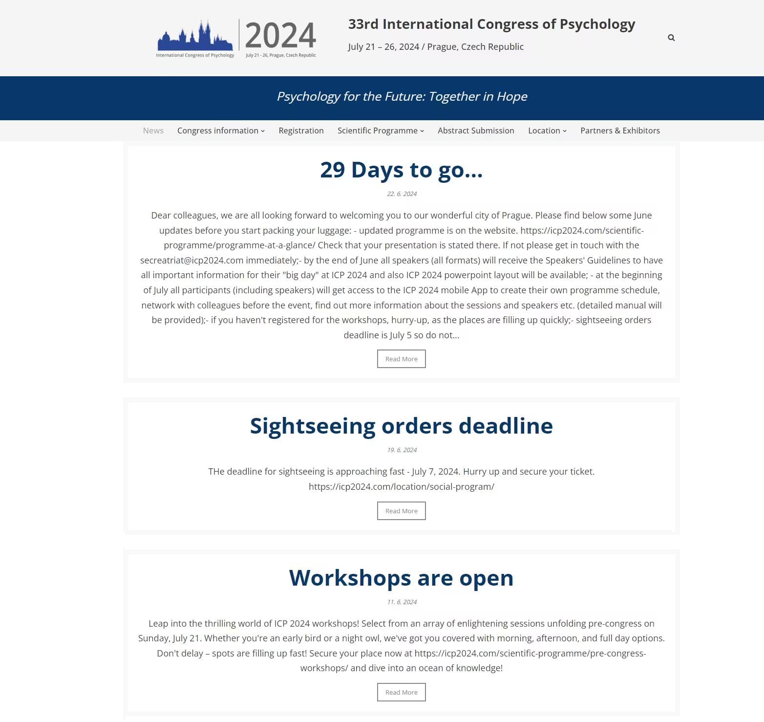33rd International Congress of Psychology | ICP 2024 Congress