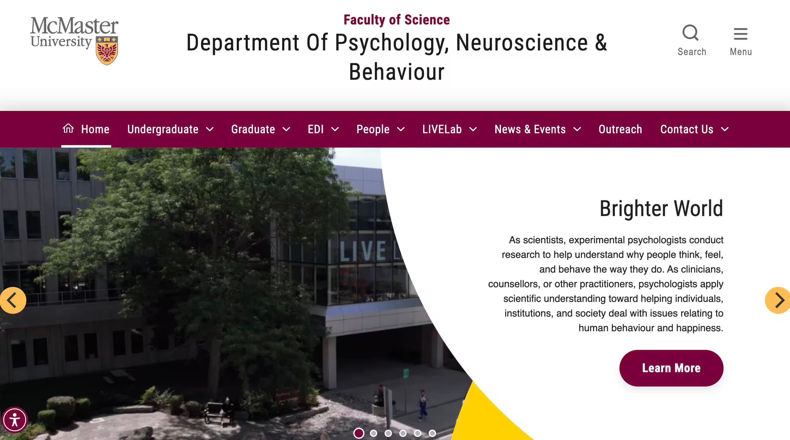 Department Of Psychology, Neuroscience & Behaviour - McMaster University