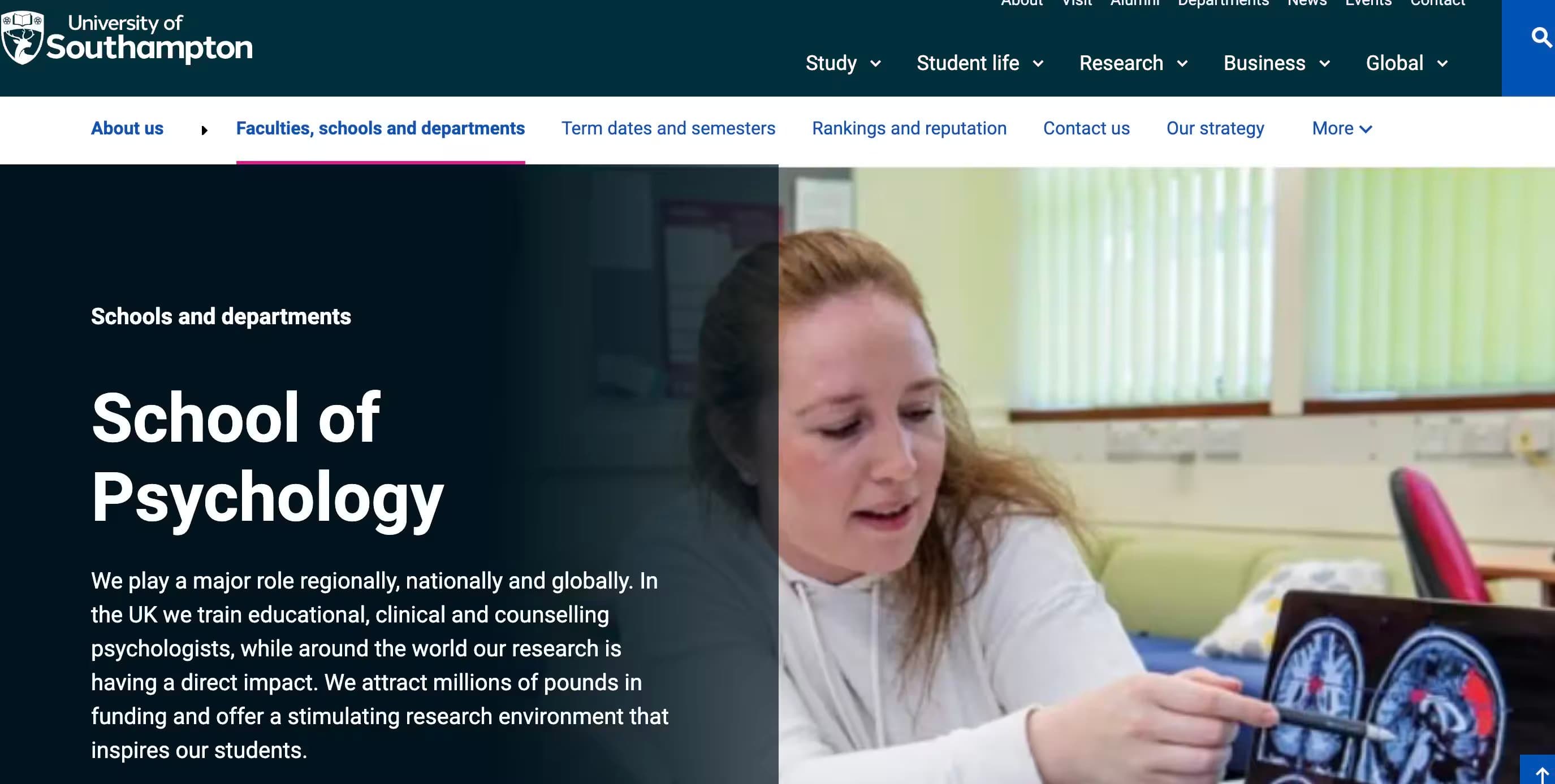 School of Psychology - University of Southampton