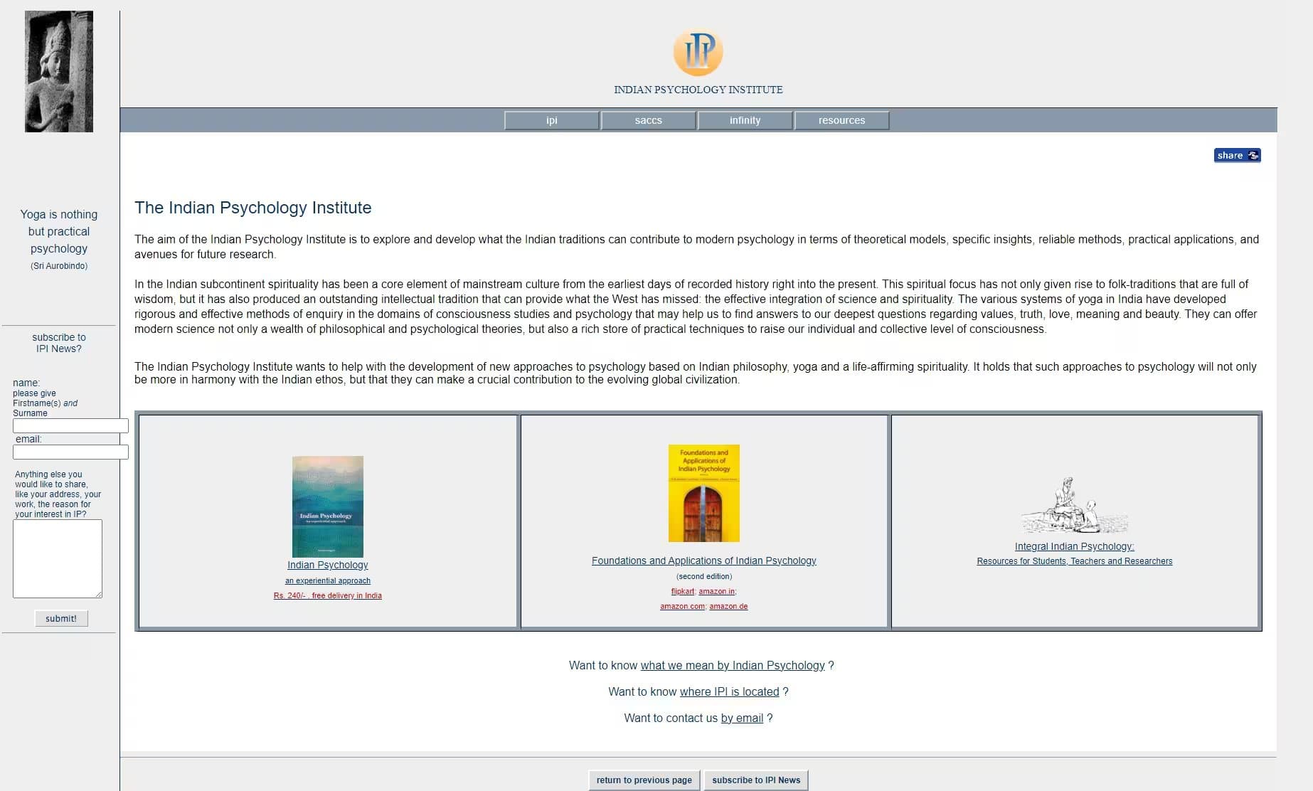 The Indian Psychology Institute