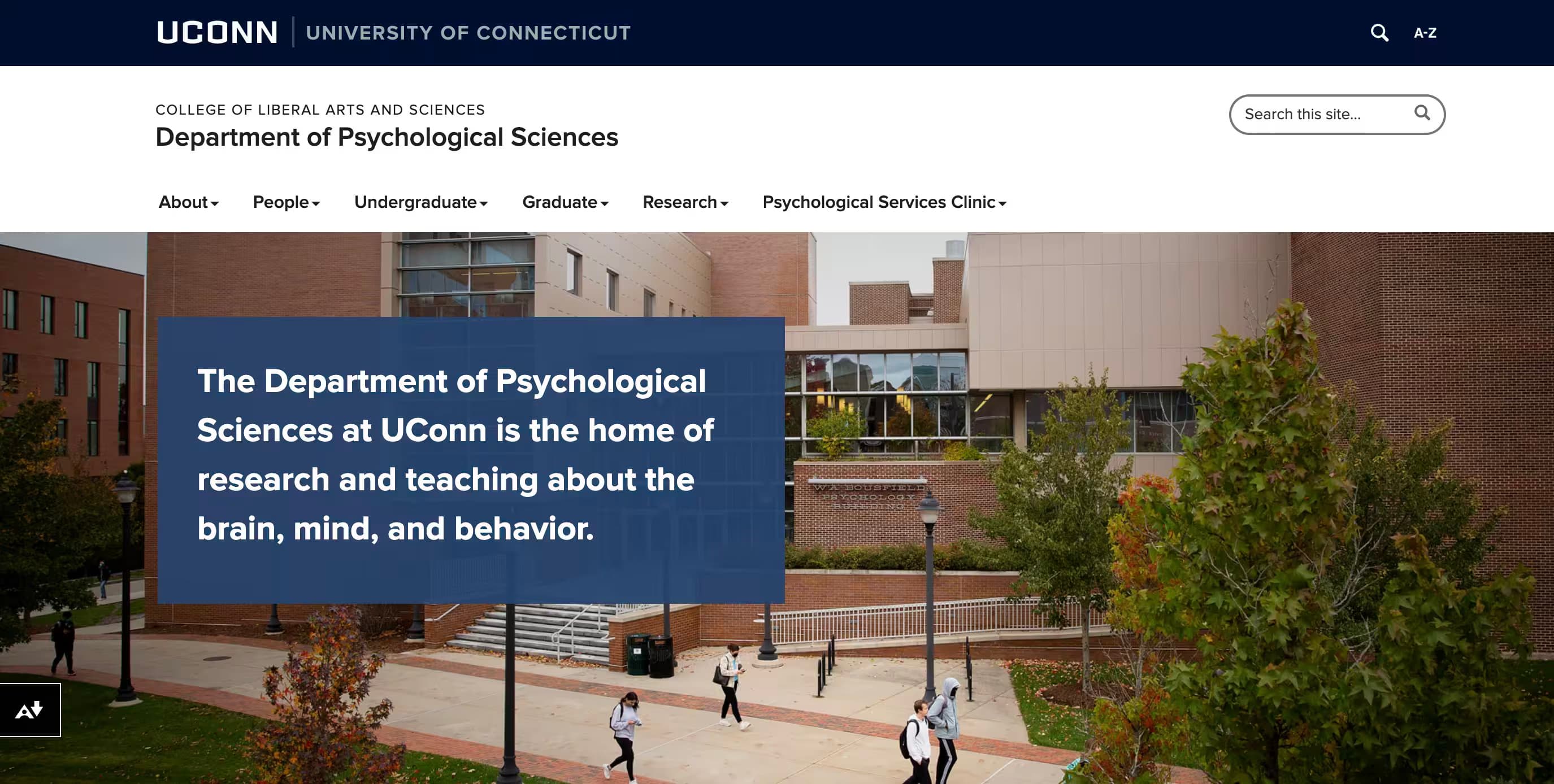 UConn Department of Psychological Sciences - Exploring Brain, Mind, and Behavior