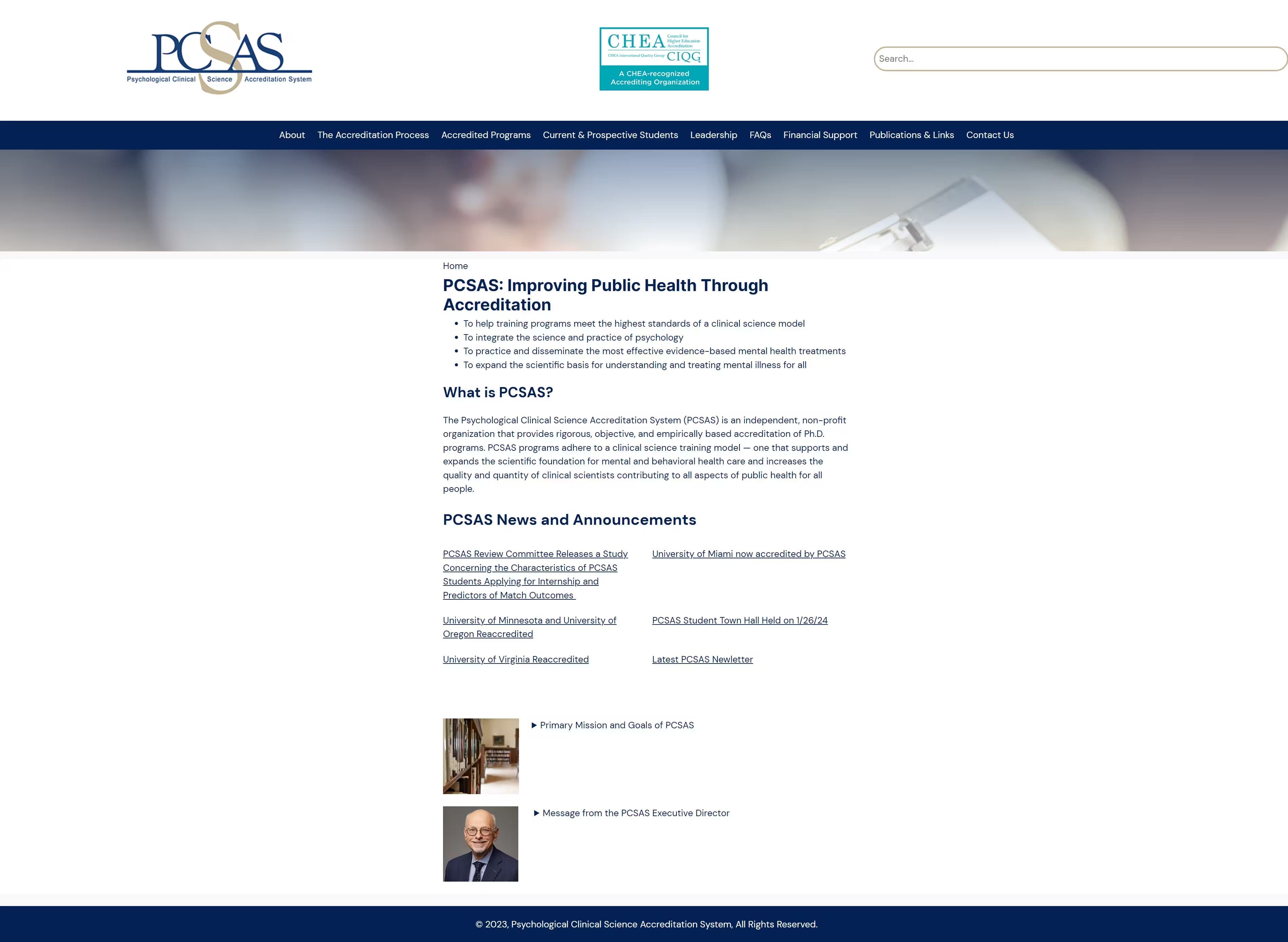 心理临床科学认证系统 (PCSAS)：通过认证改善公共健康 - PCSAS