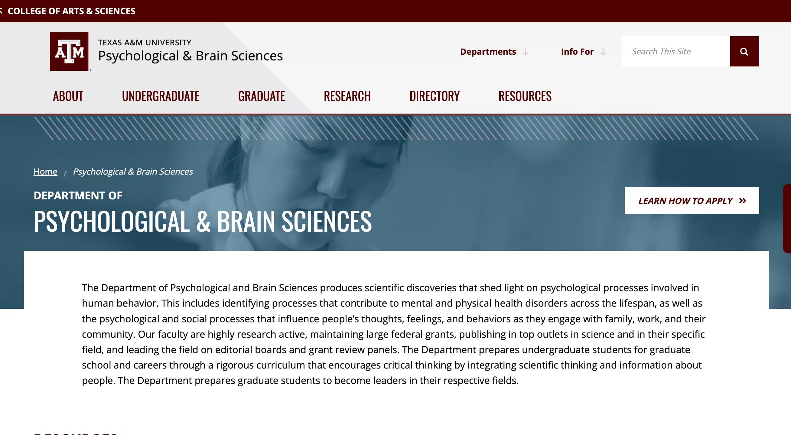 Psychological & Brain Sciences - Texas A&M University
