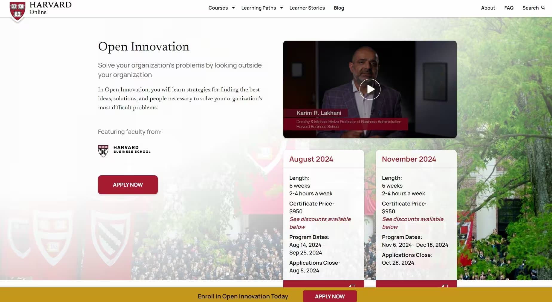 Open Innovation | Harvard Online Certificate Course