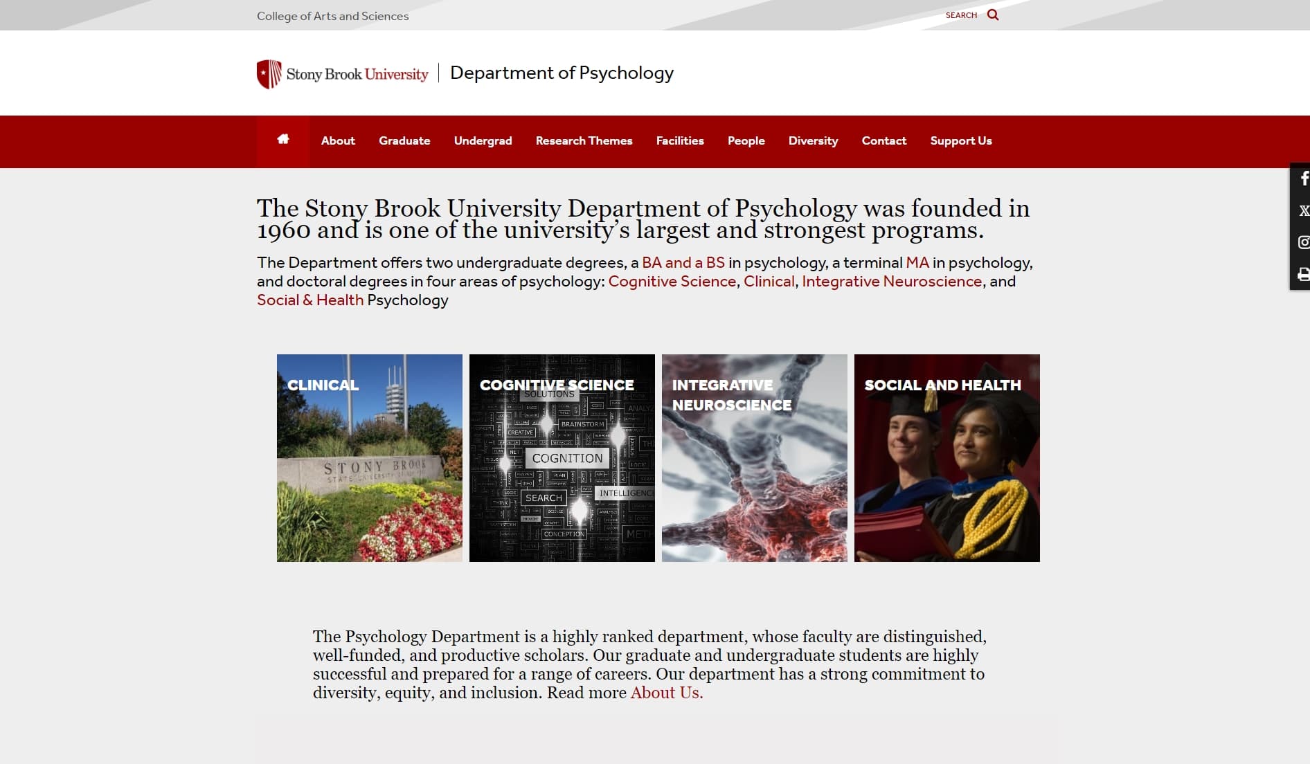 Stony Brook University--SUNY Department of Psychology