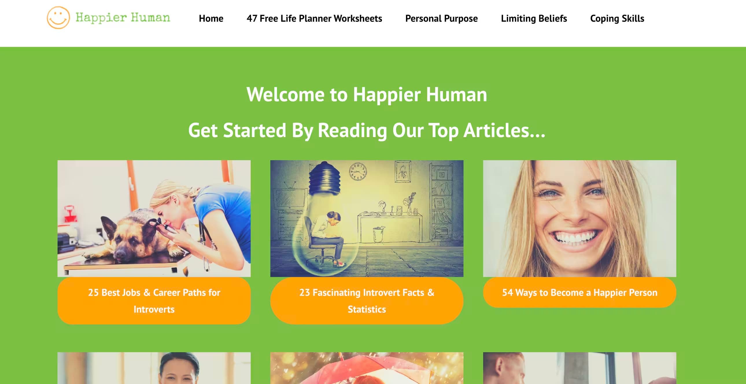 Happier human
