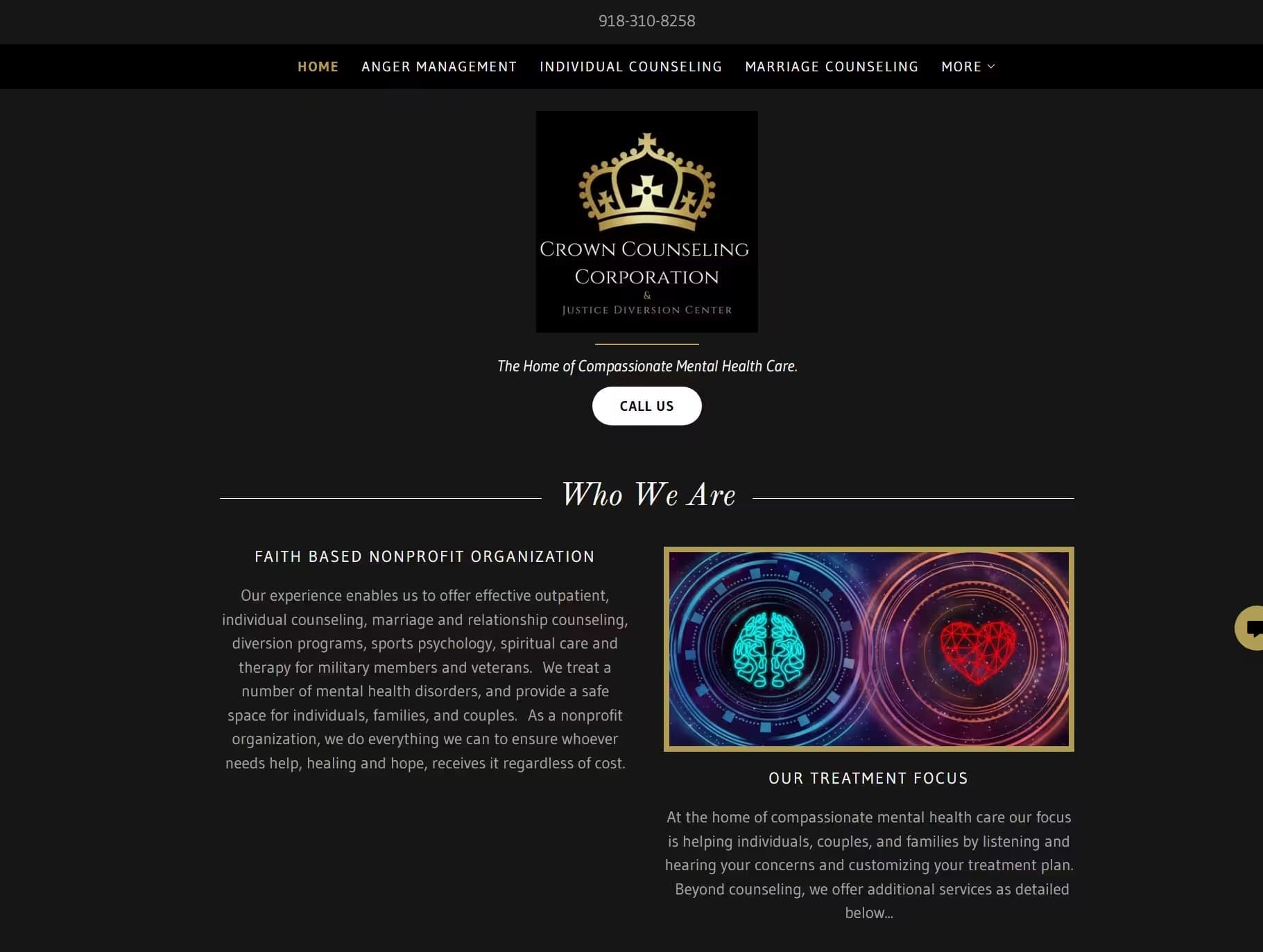 Crown Counseling - The Home of Compassionate Mental Health Care.