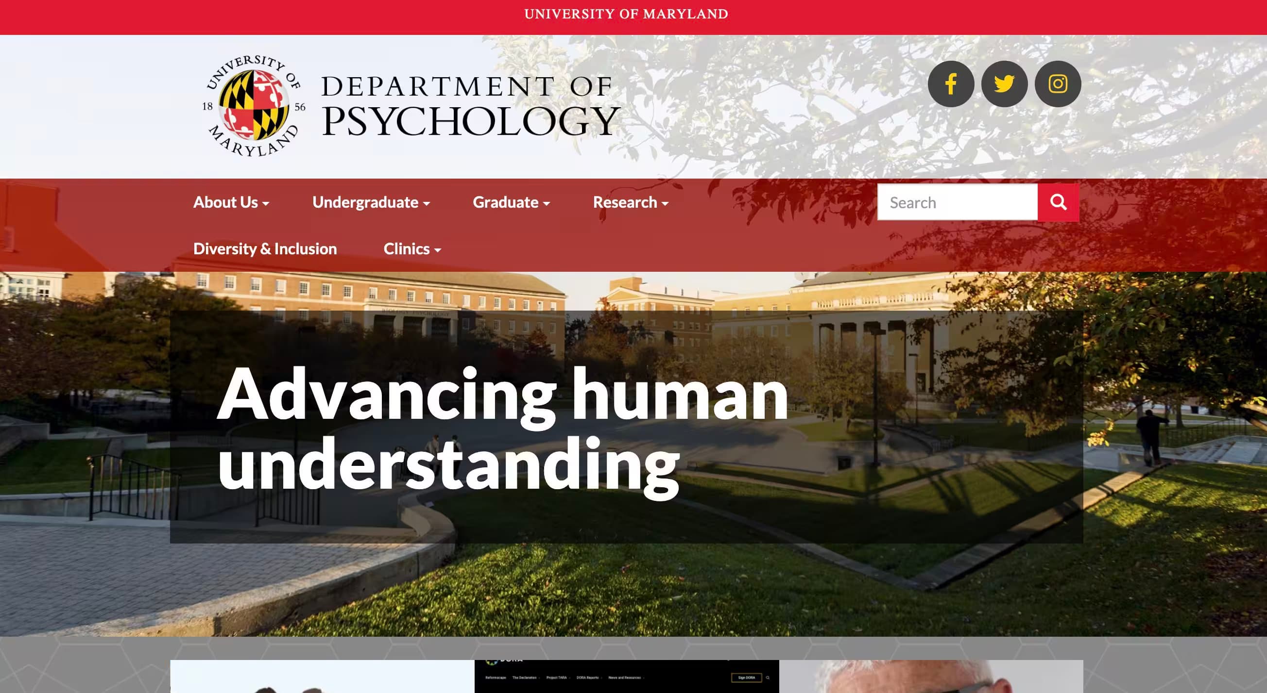 UMD Department of Psychology