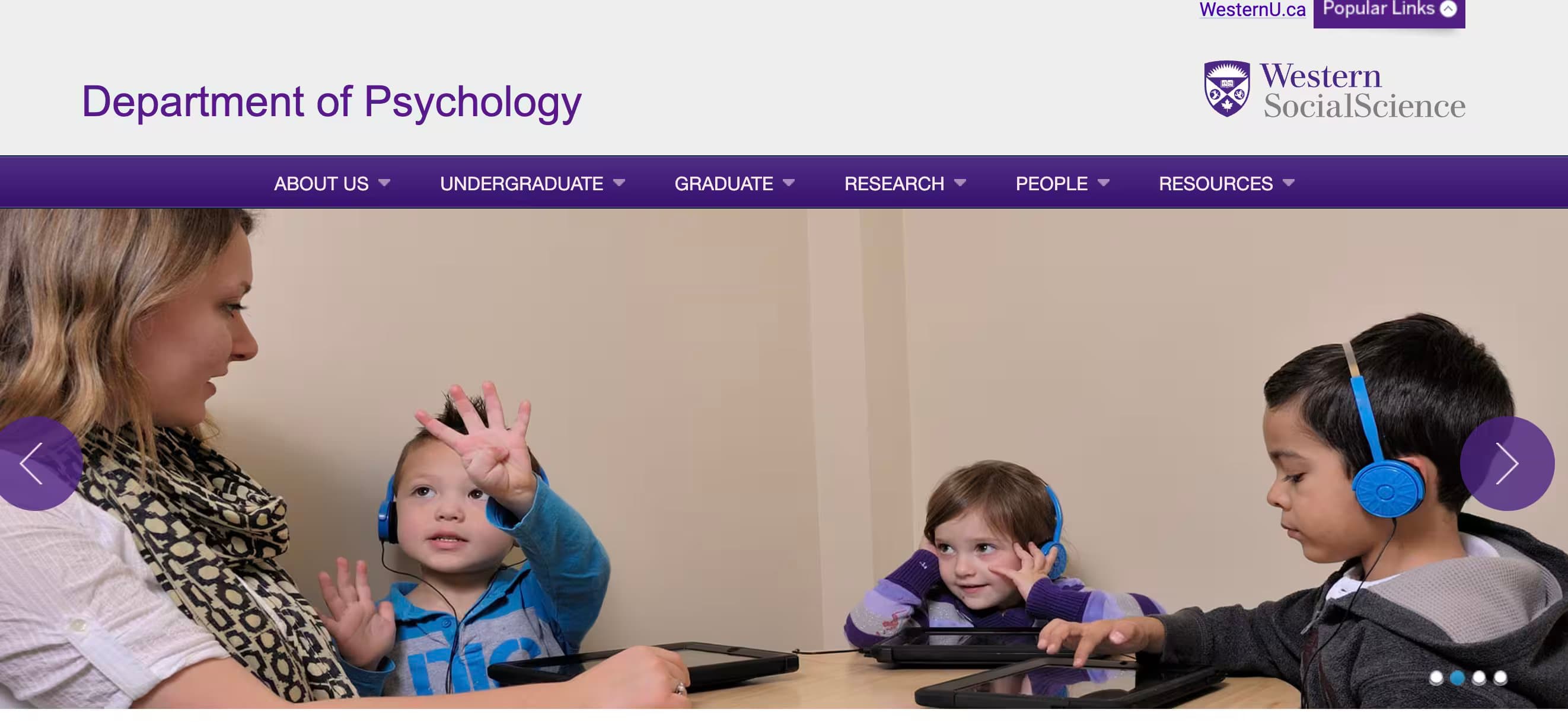 Western University Department of Psychology