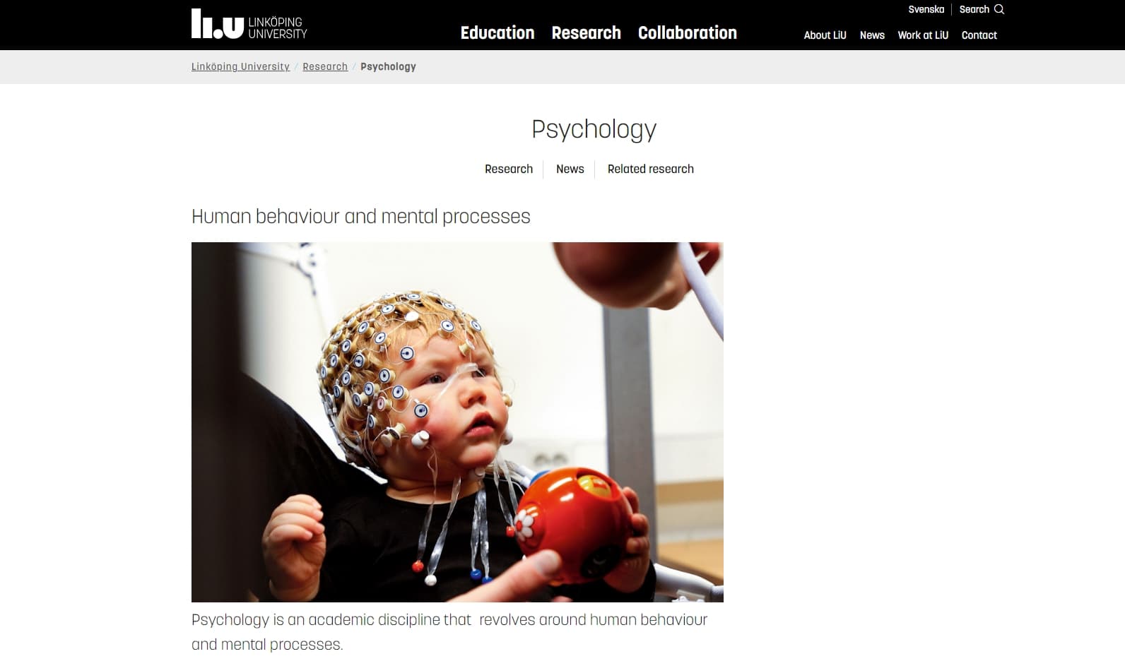 Psychology - Linköping University