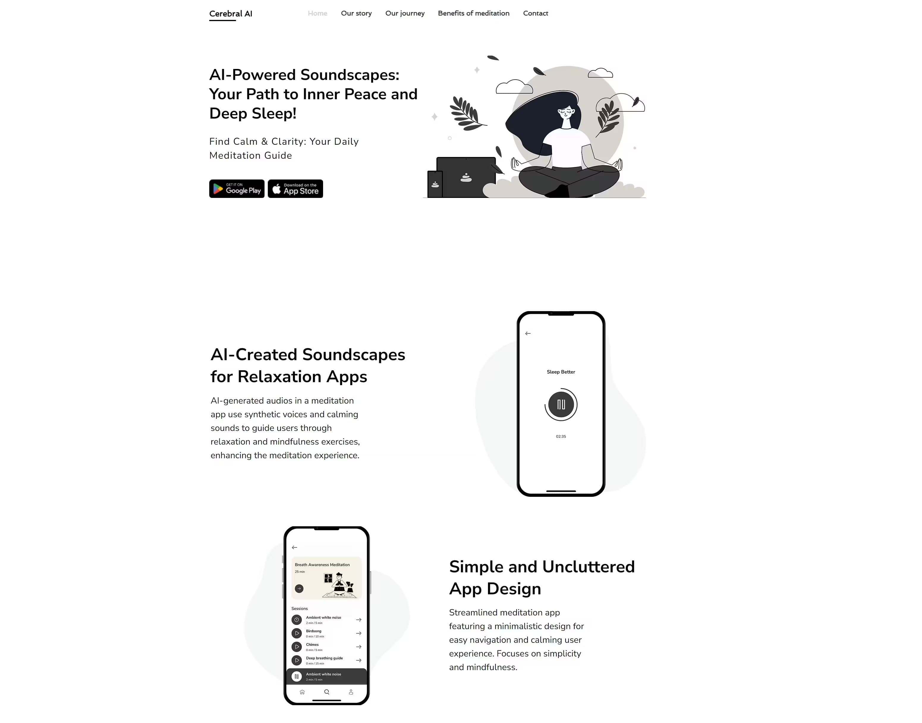 Cerebral AI - Best meditation app | Meditation & Sleep