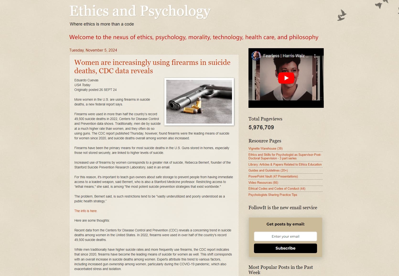 Ethics and Psychology
