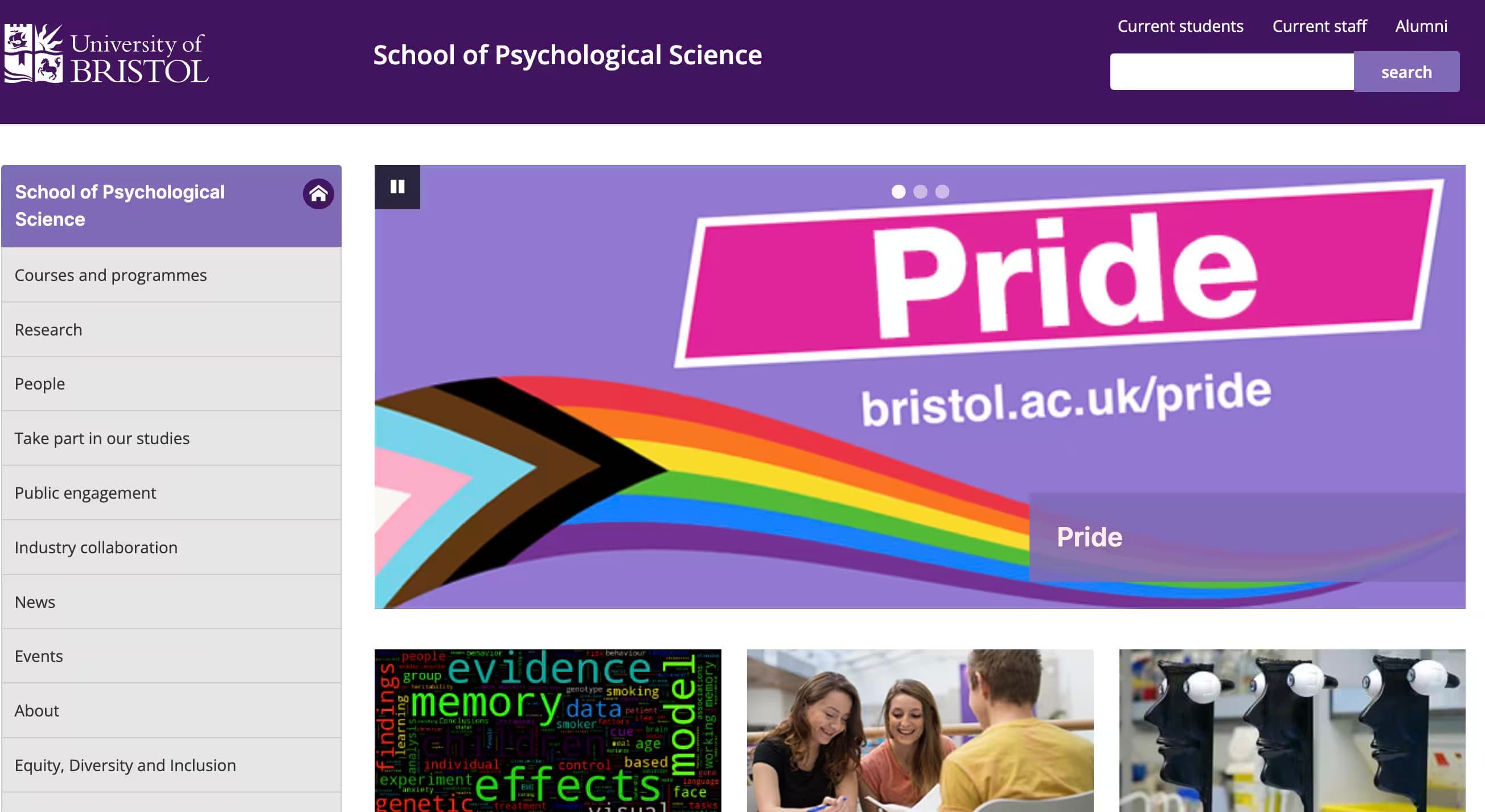 University of Bristol School of Psychological Science