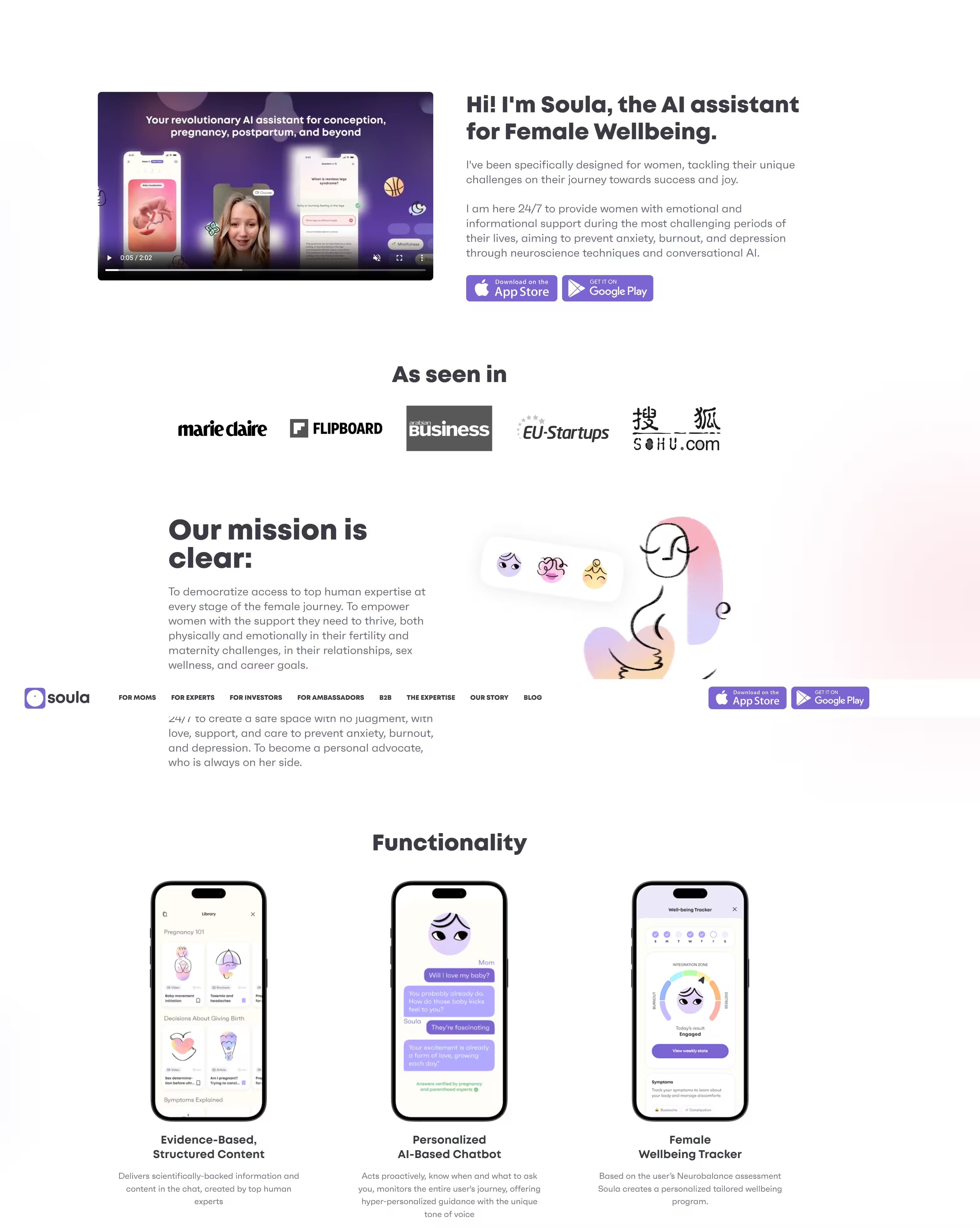 Soula — AI assistant for female wellbeing