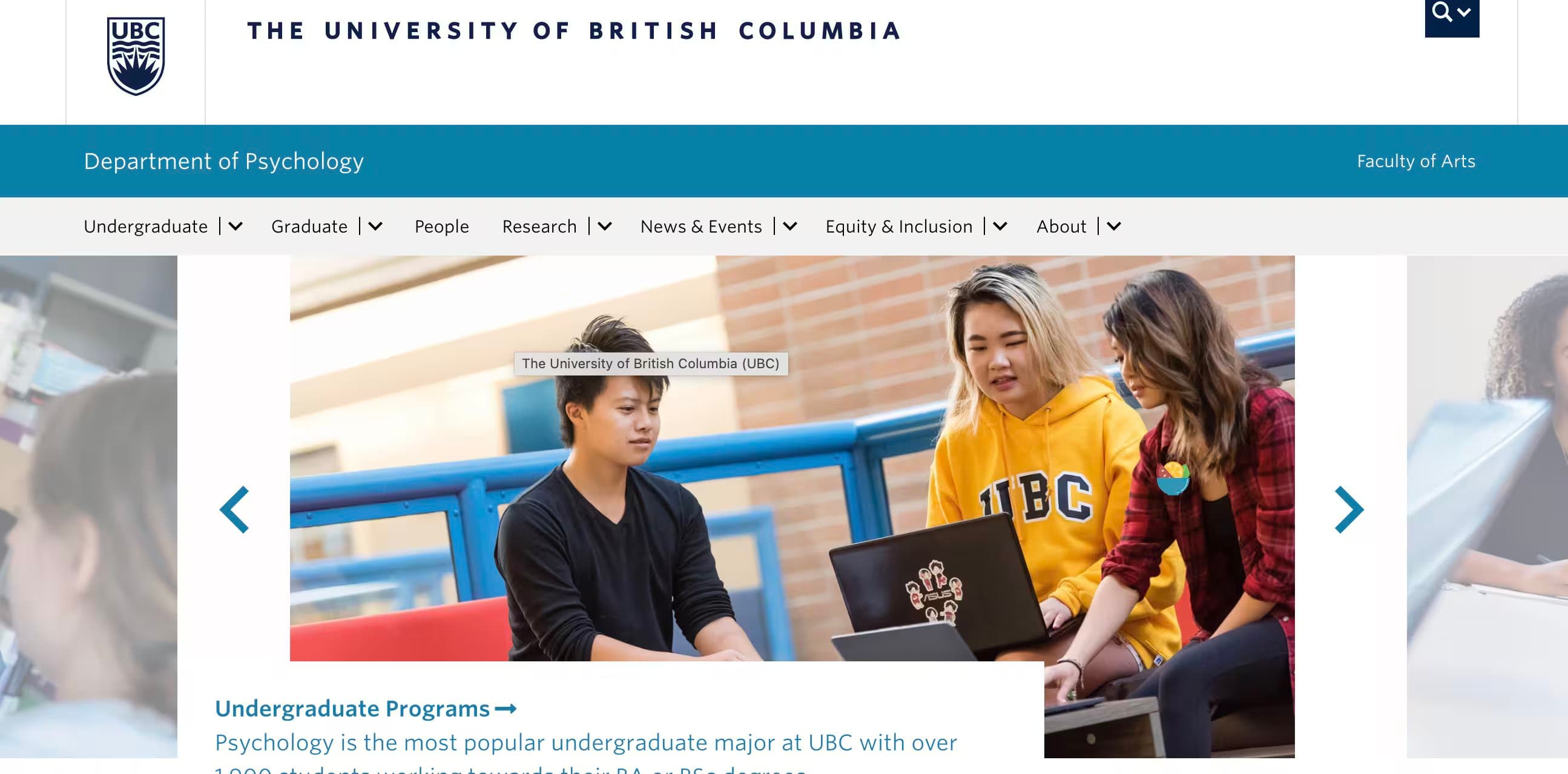 UBC Department of Psychology