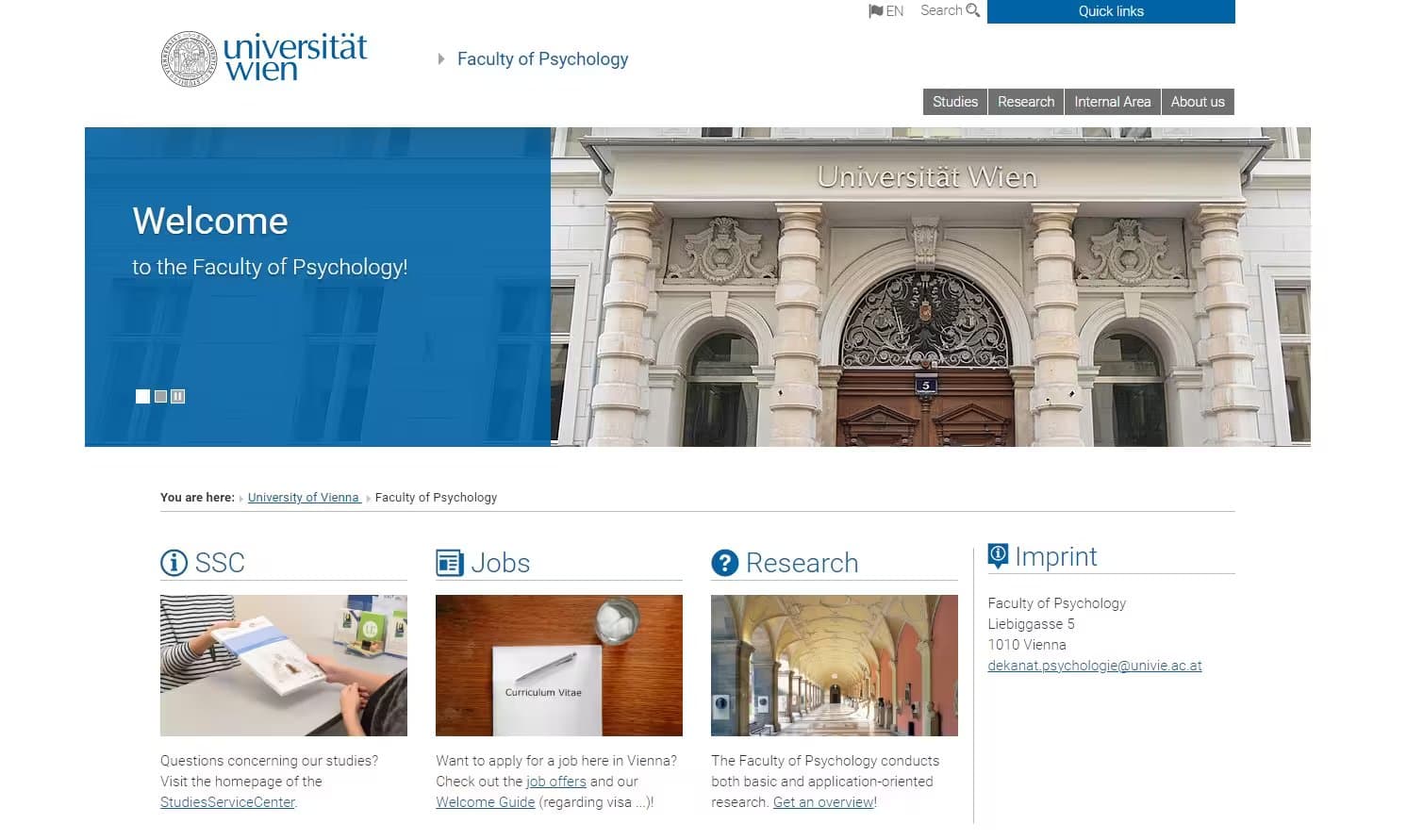 Psychology Research and Education | University of Vienna