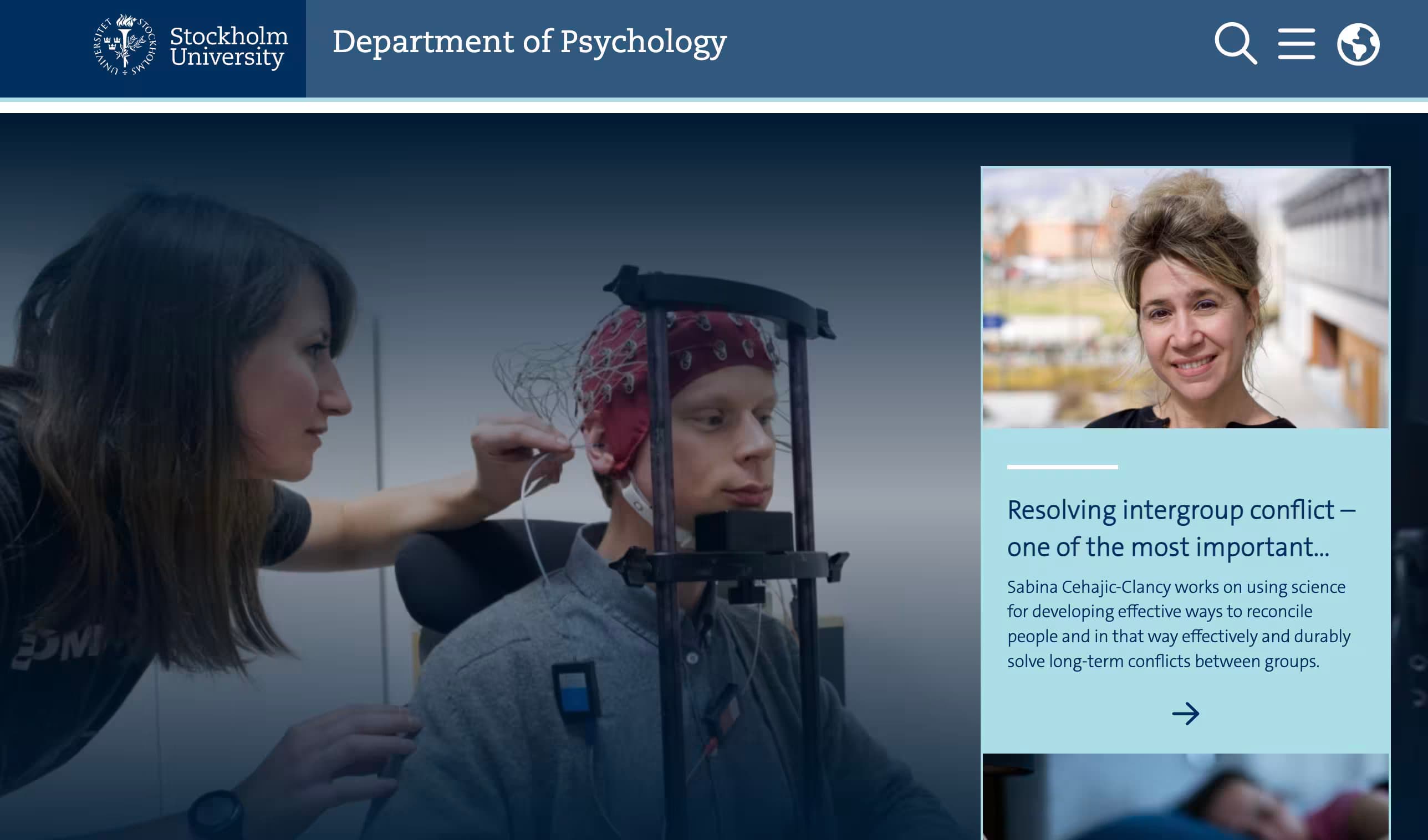 Stockholm University Department of Psychology
