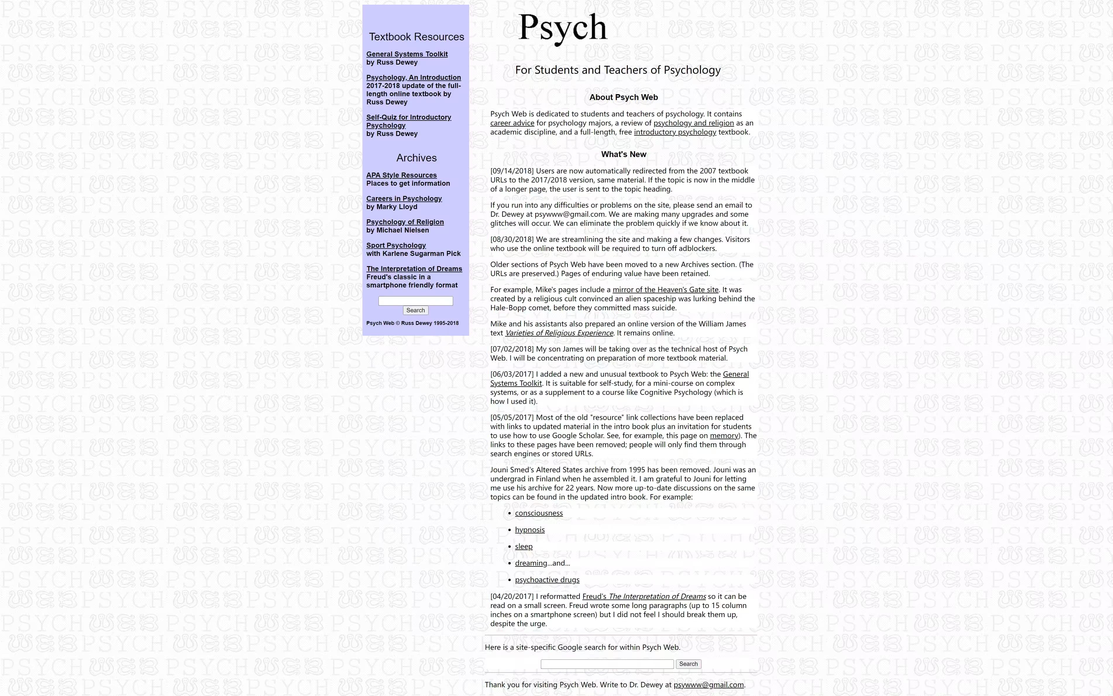 Psych Web
