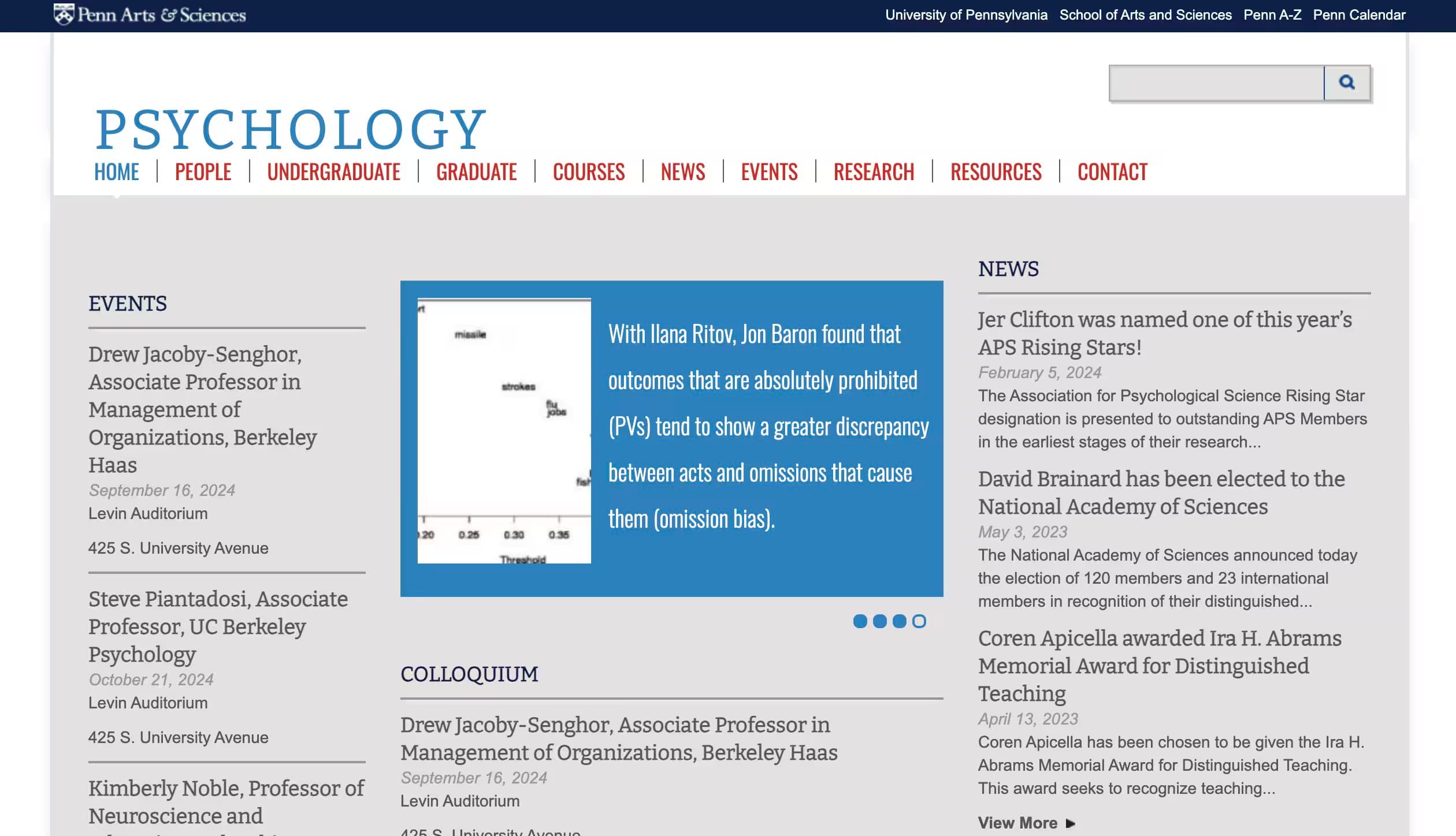 University of Pennsylvania - Department of Psychology