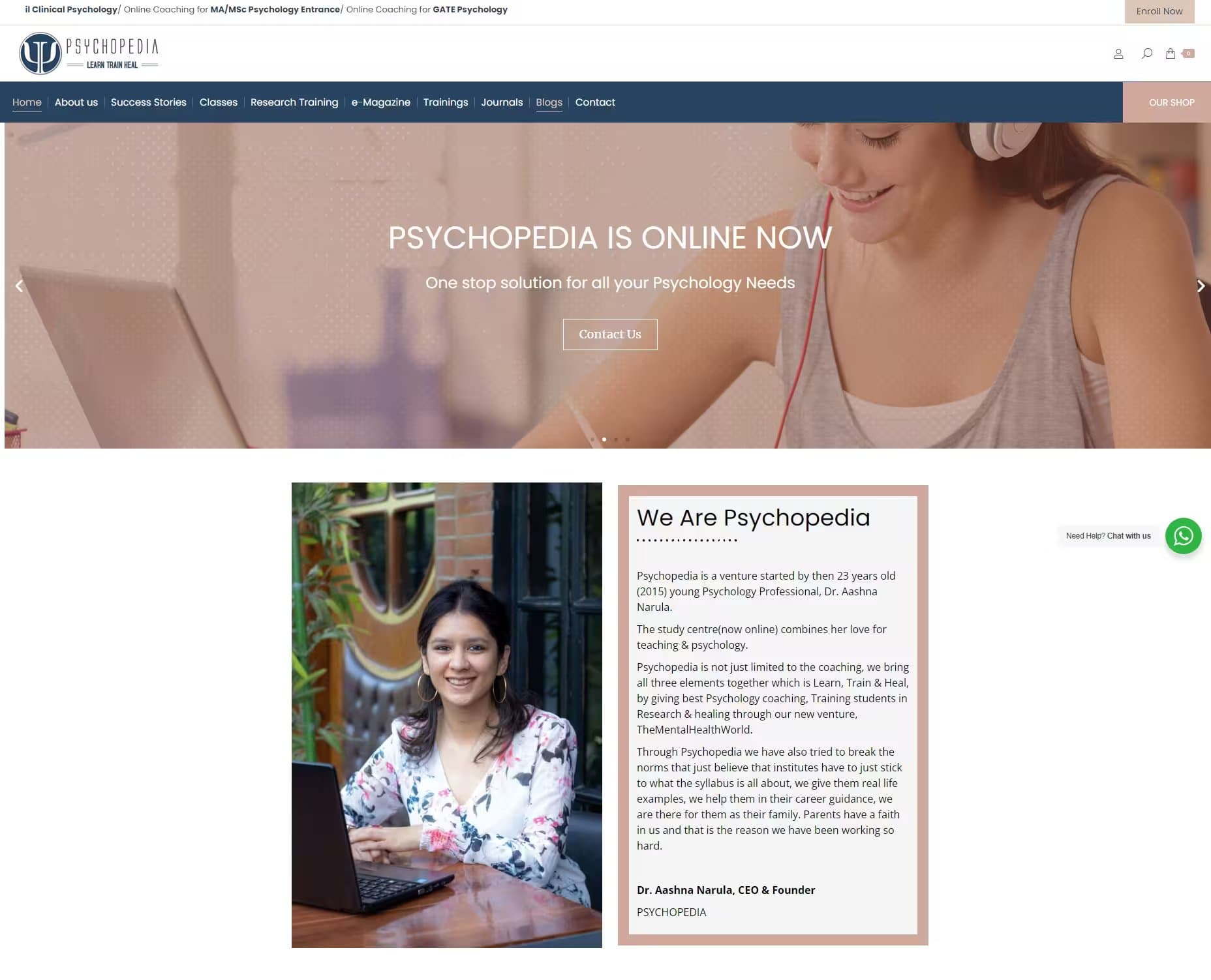 Psychopedia India - Psychology Coaching And Research Training