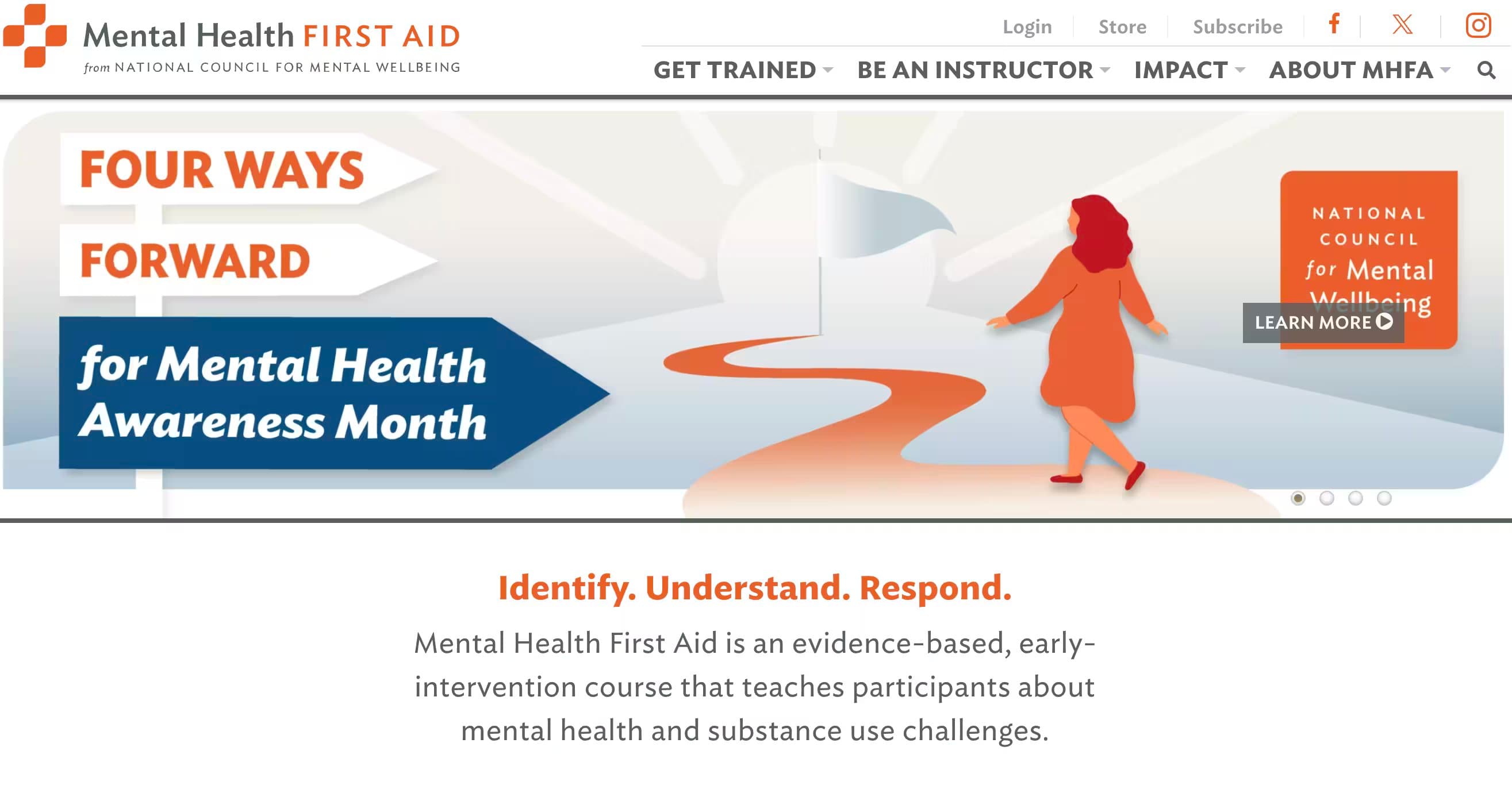 Mental Health First Aid USA (MHFA) | Early Intervention Training