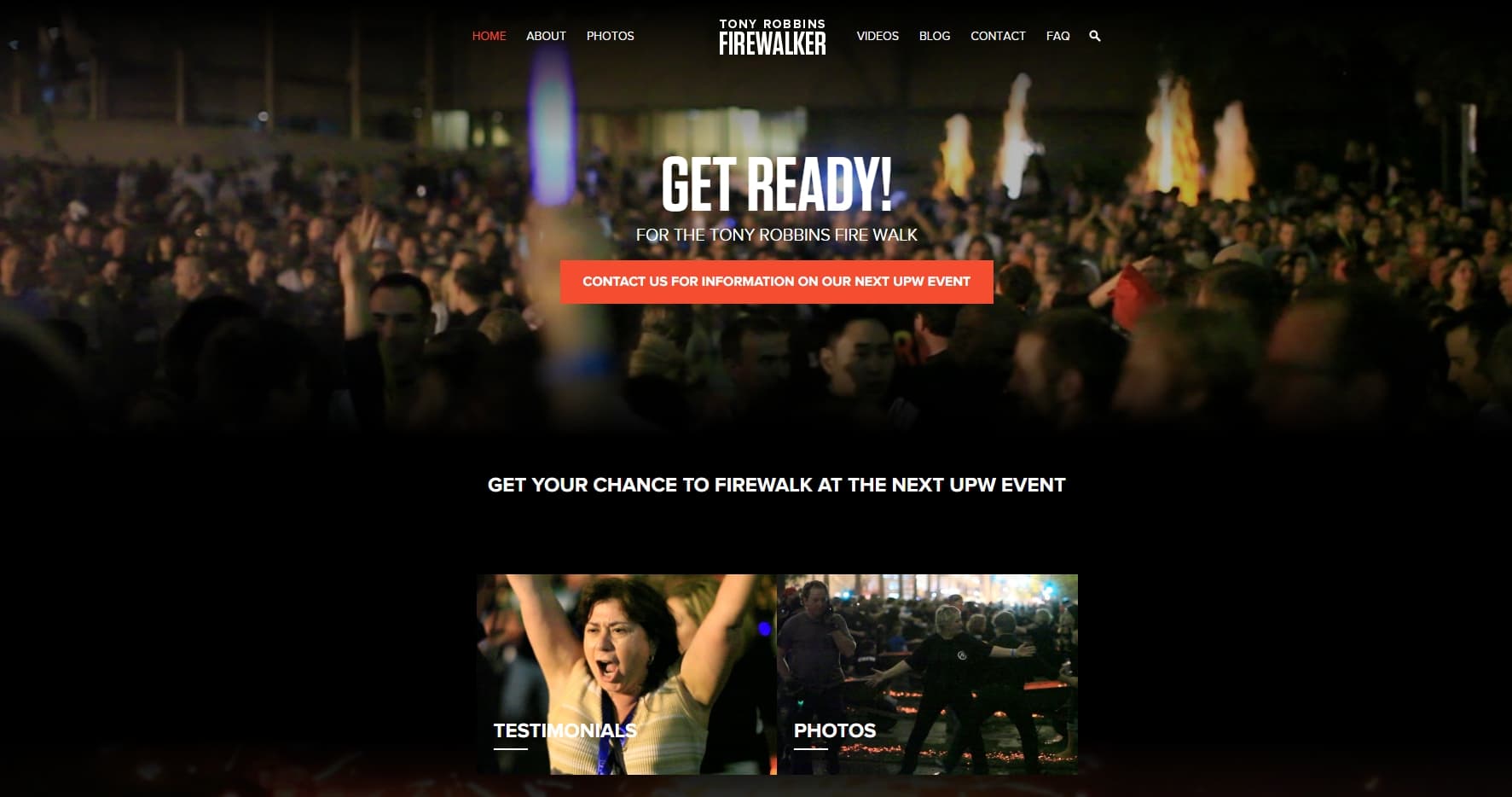 Tony Robbins Firewalk