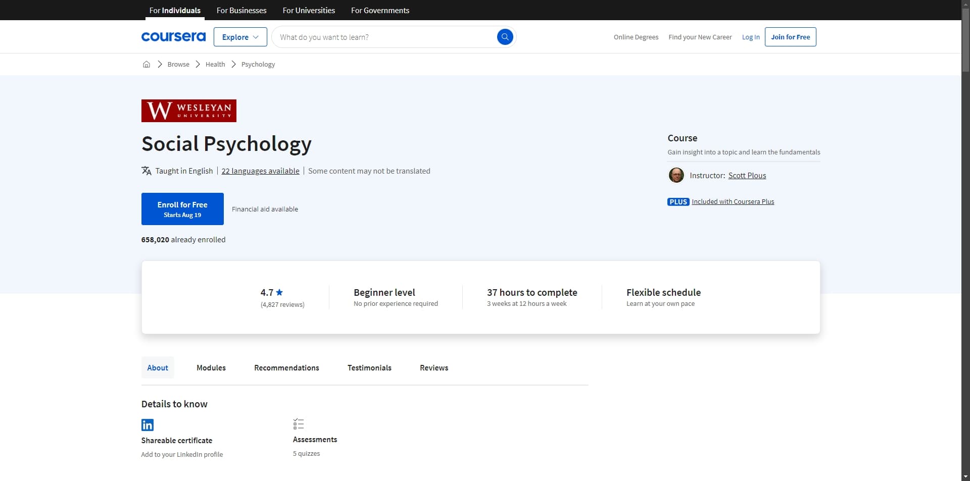 Social Psychology - Explore Human Behavior and Interactions | Coursera